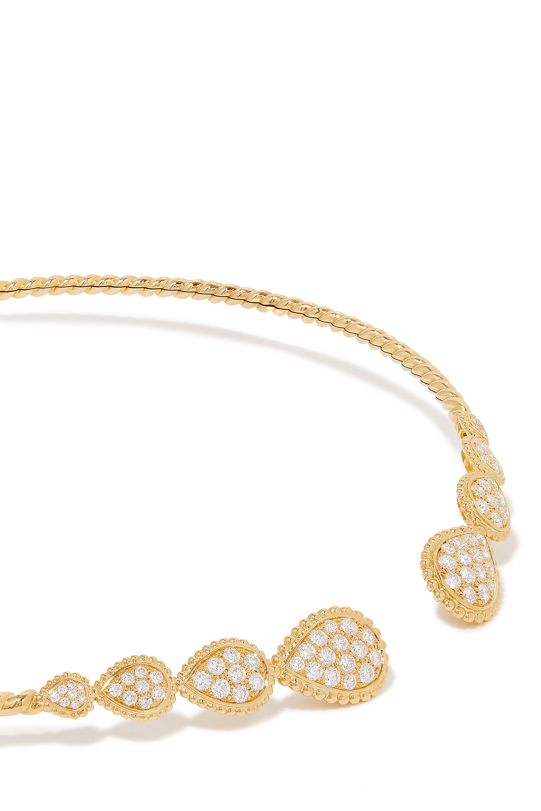Serpent Boh&egrave;me Multi-motif choker, 18k Yellow Gold  Diamonds