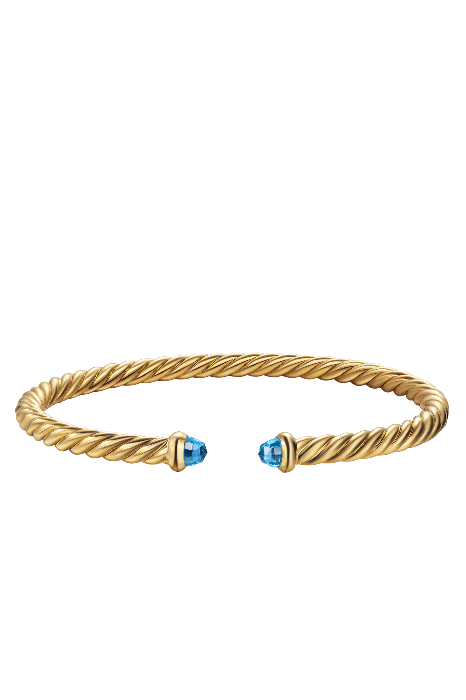 Cablespira&reg; Flex Bracelet, 18K Yellow Gold  Blue Topaz