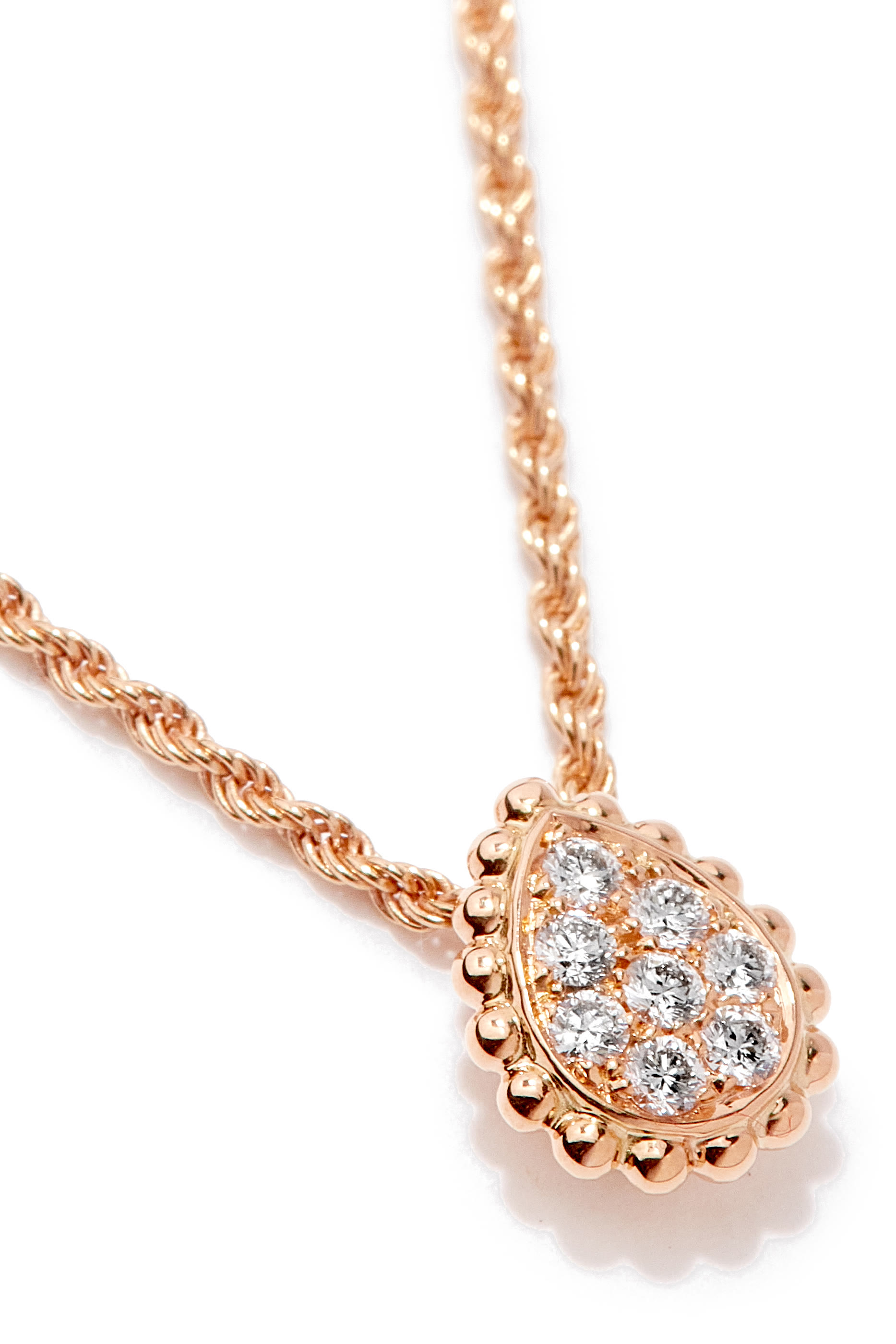 Serpent Boh&egrave;me XS Motif Pendant, 18k Pink Gold  Diamonds