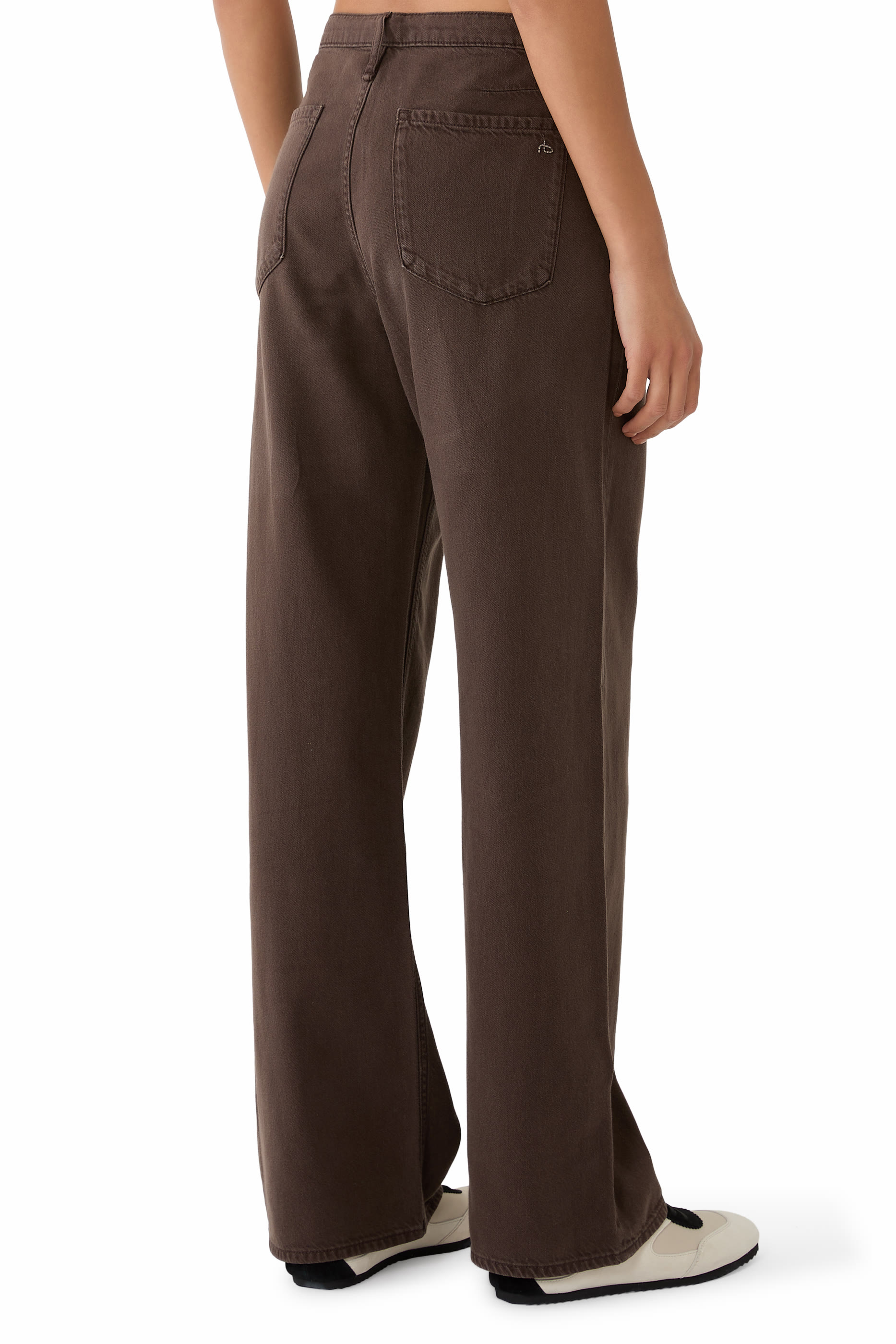 Phoebe Drawstring Wide-Leg Jeans