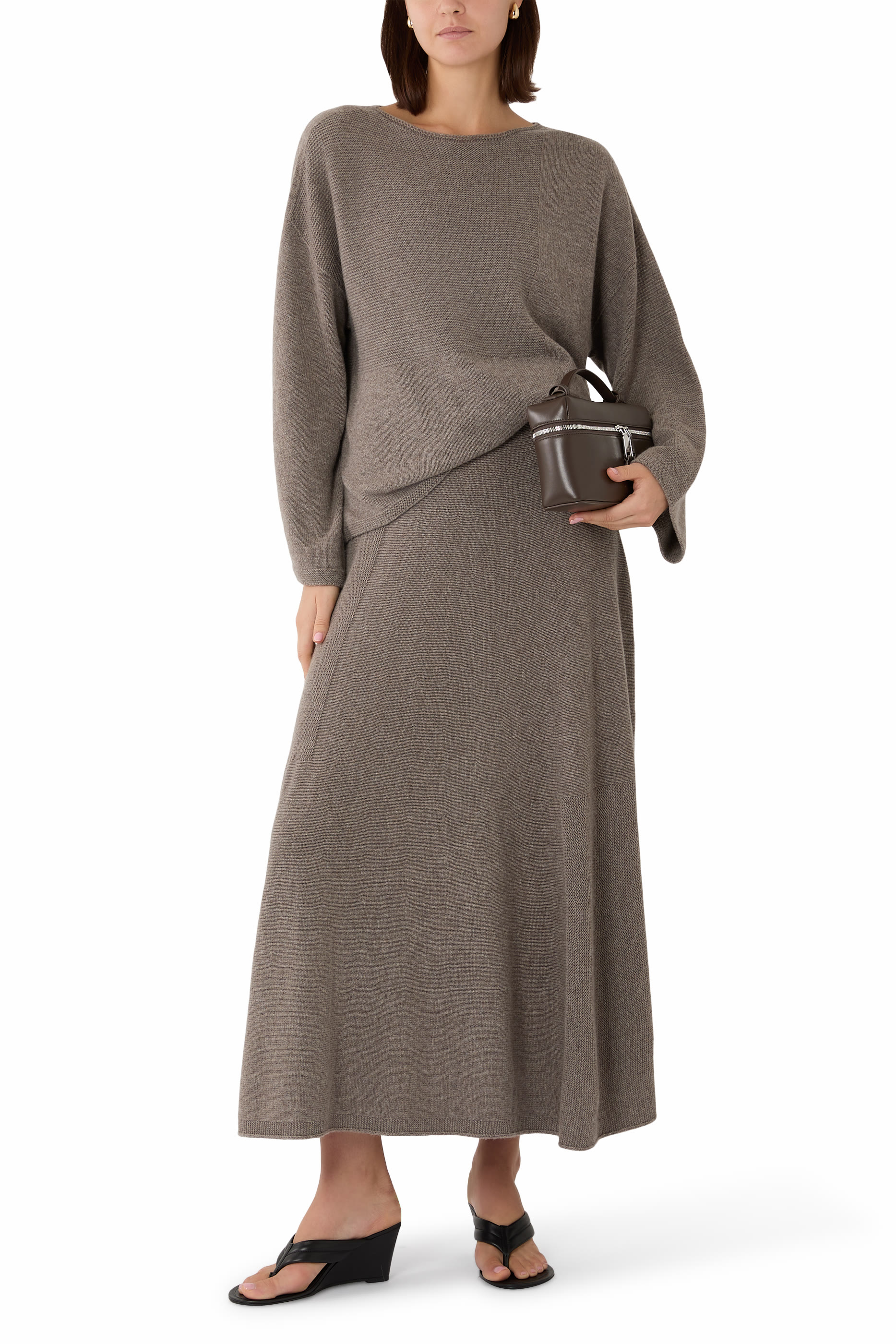 Ribbed Waistband Skirt