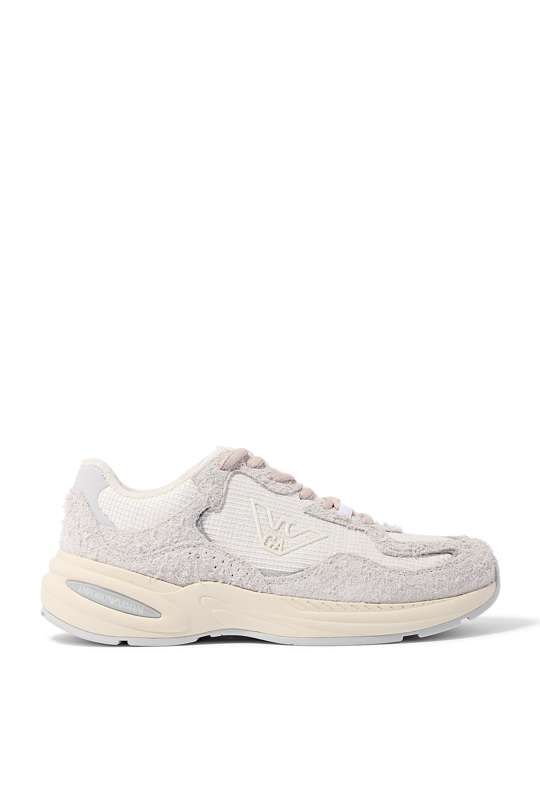 Logo Suede  Mesh Sneakers 