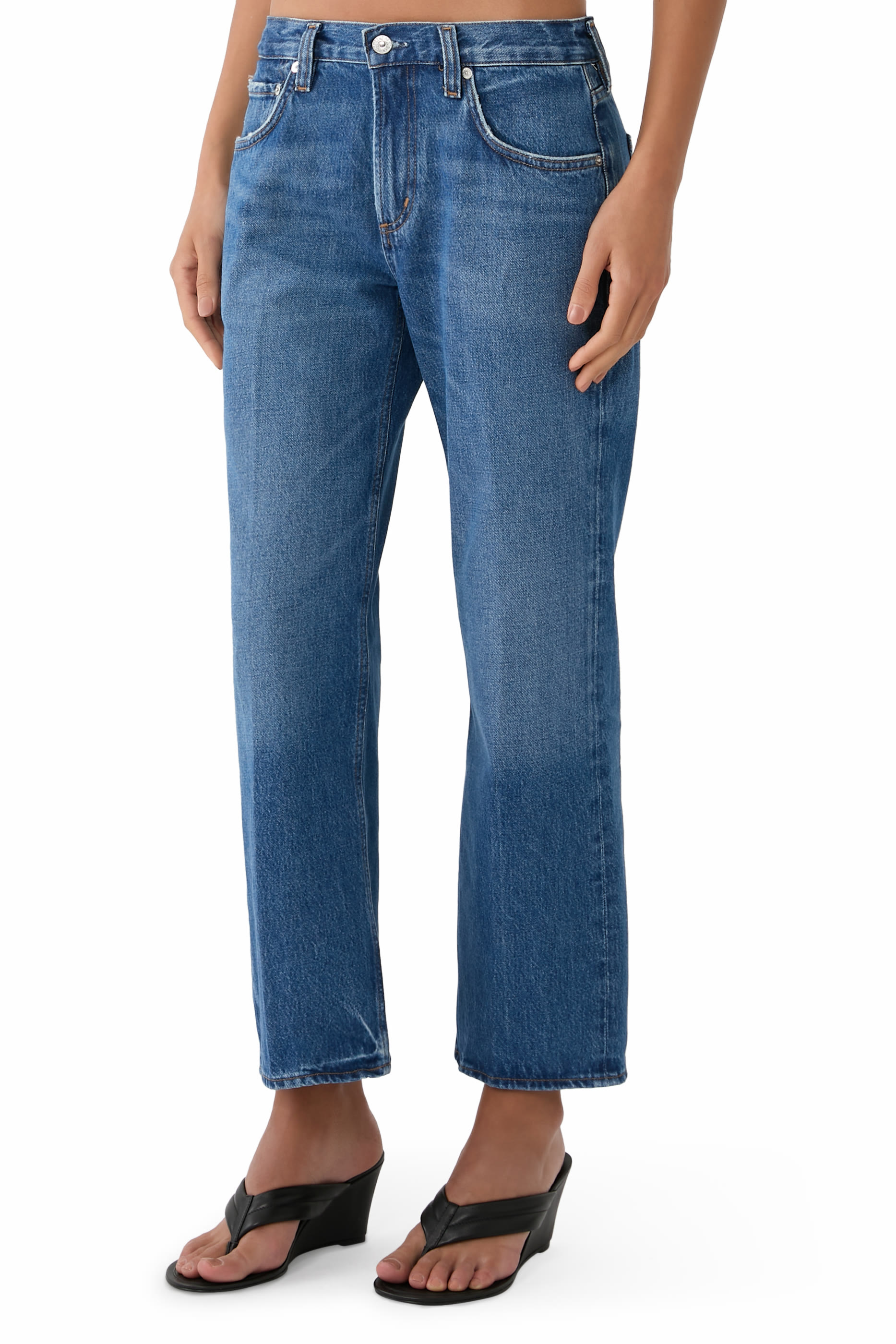 Faye Vintage Straight Jeans 