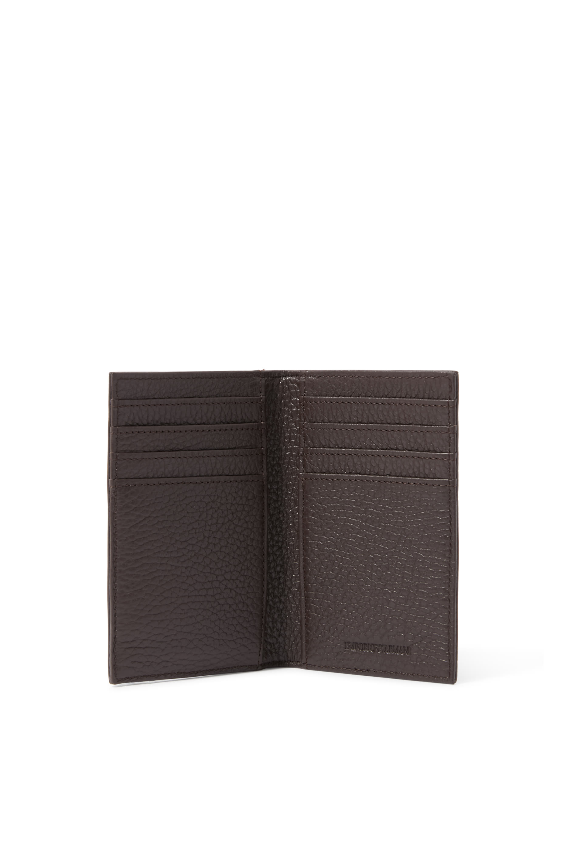 EA Bi-Fold Wallet in Tumbled Leather