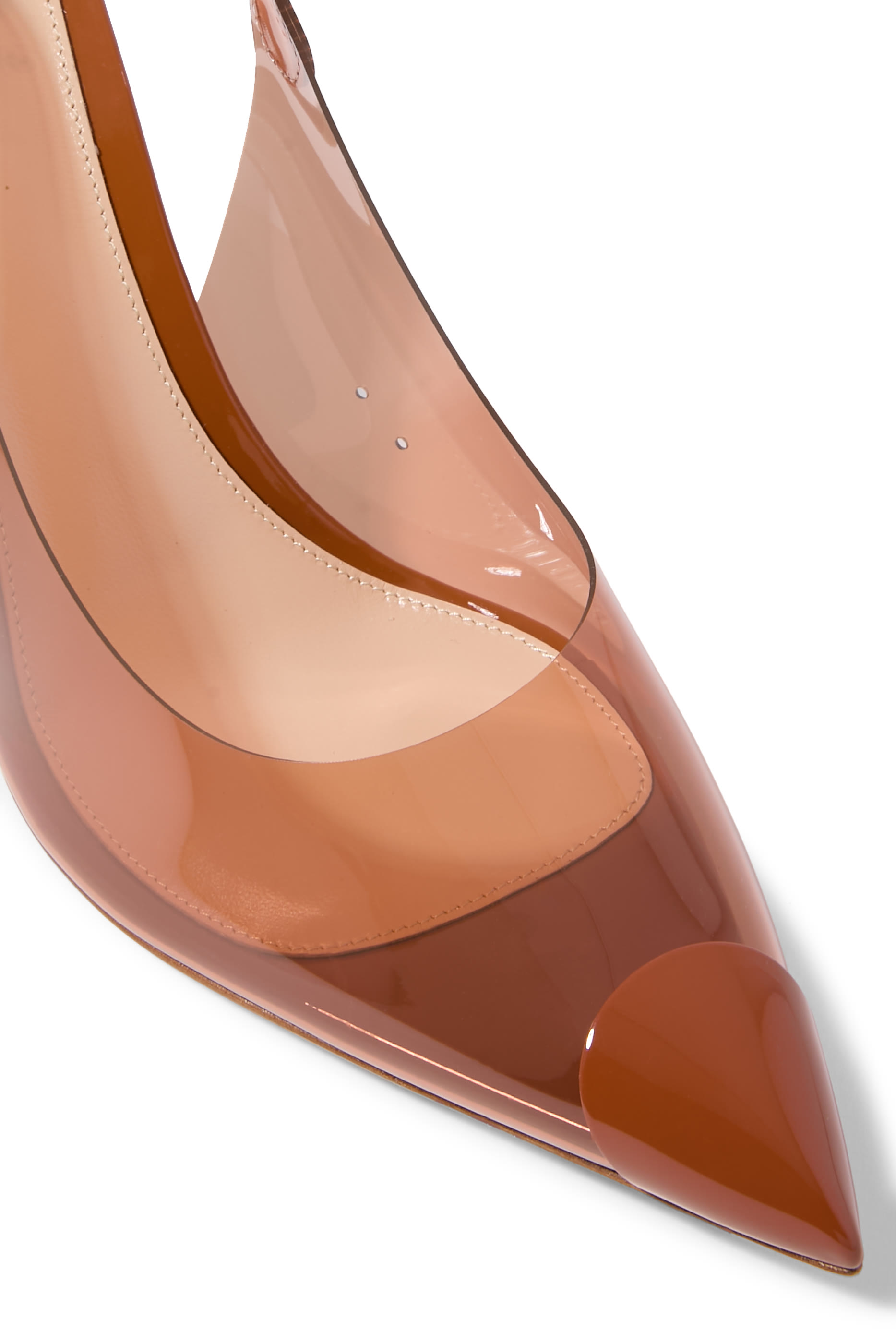 Diana 85 Slingback Pumps in Plexi  Patent