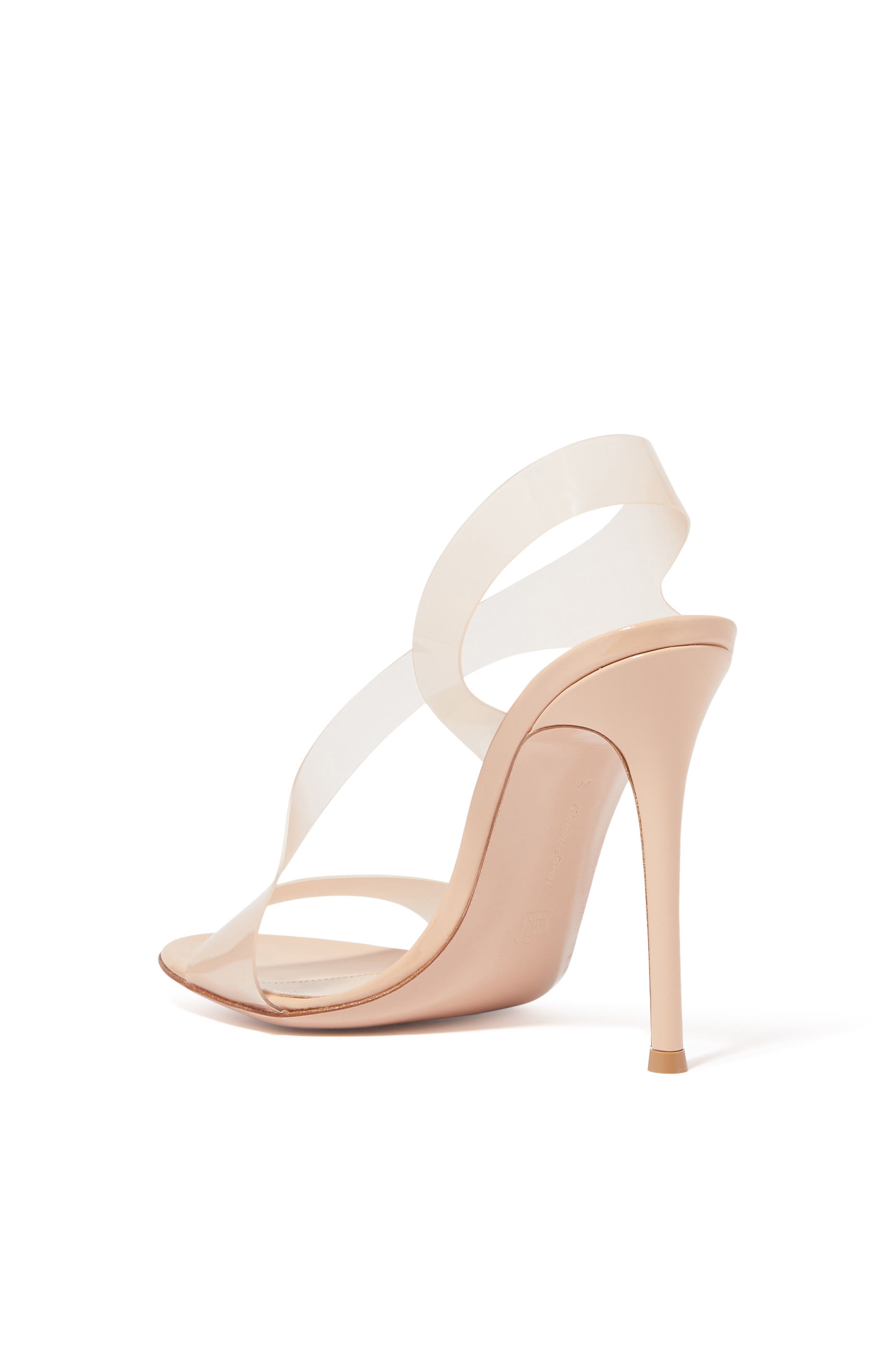 Metropolis 105 Sandals in Plexi and Leather