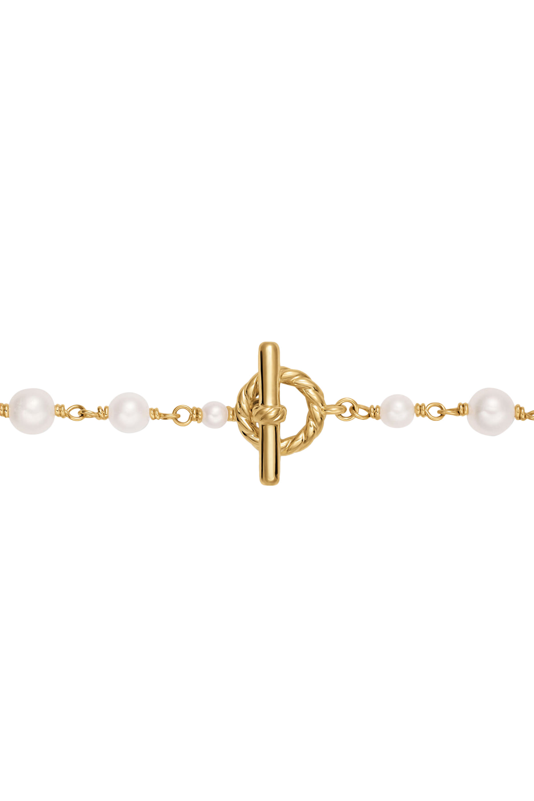 Classics Toggle Chain Necklace, 18k Yellow Gold  Cultured Freshwater Pearls