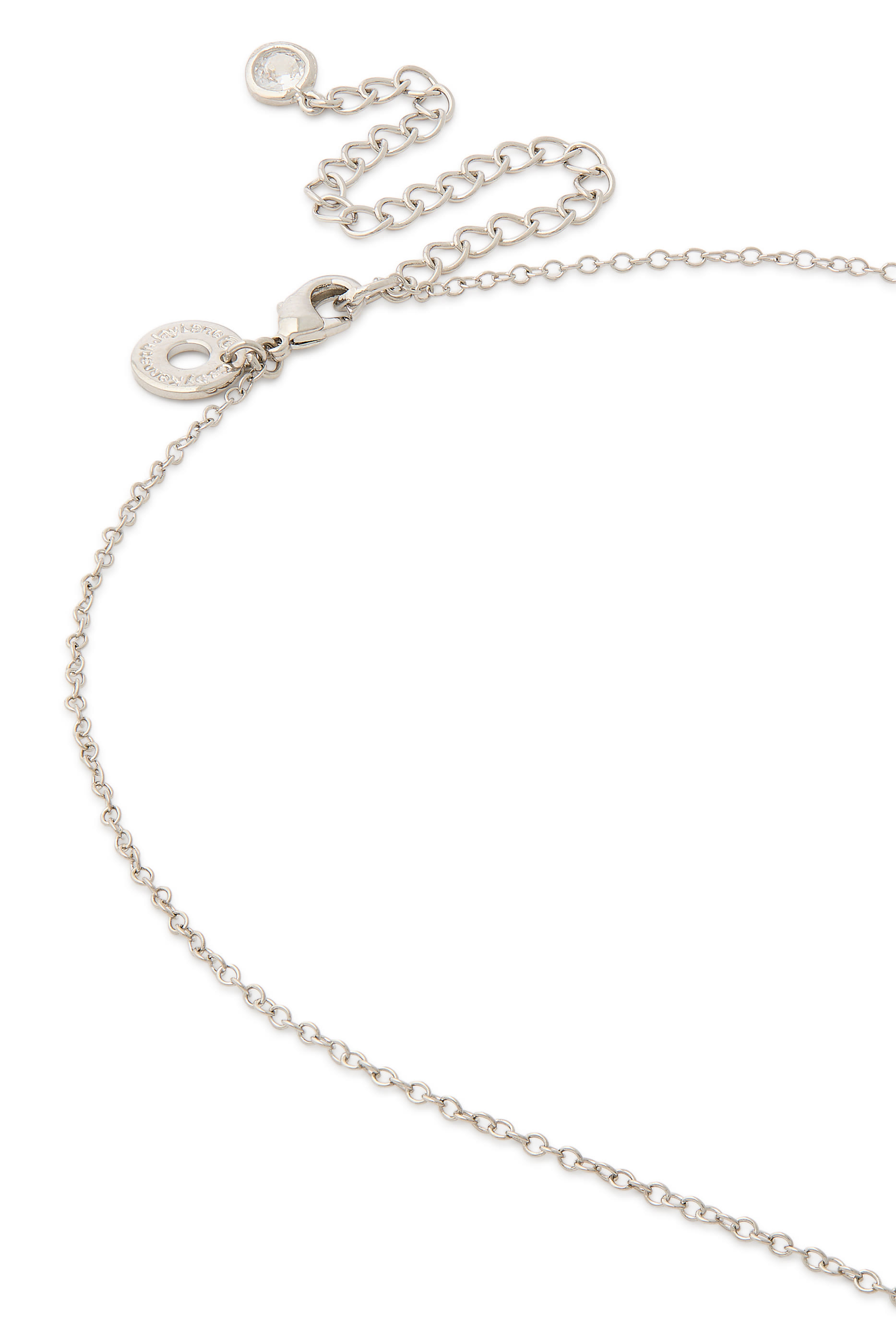 Trio Scatter Necklace, Brass, Goldplate  Cubic Zirconia