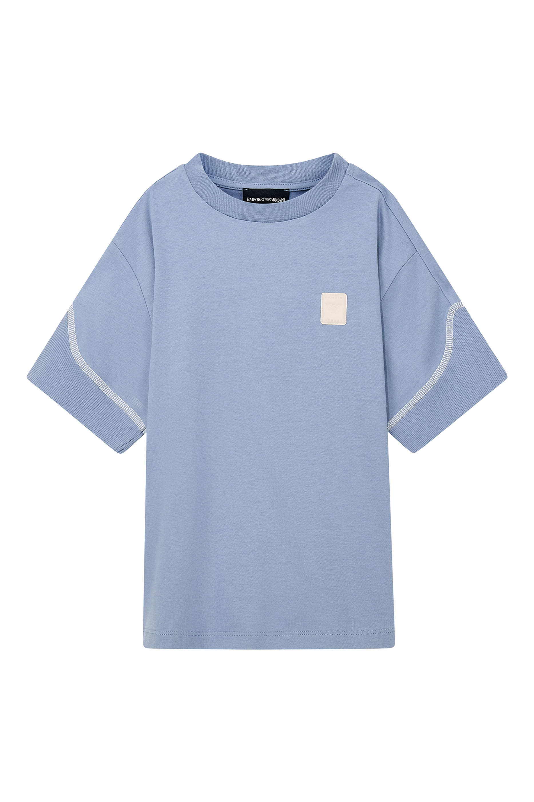 Kids EA Logo Panelled T-Shirt