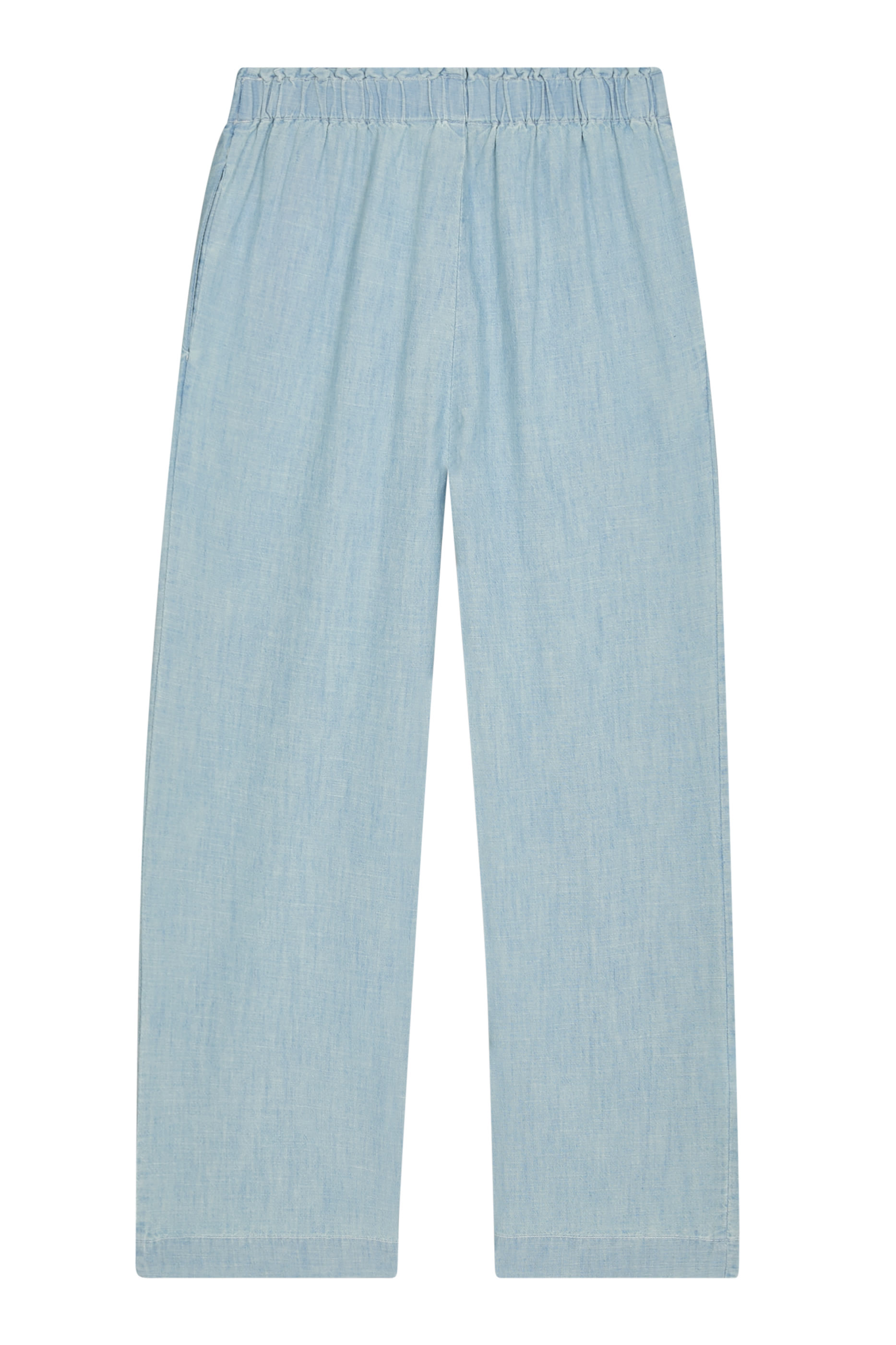 Kids Pony-Embroidered Wide-Leg Trousers