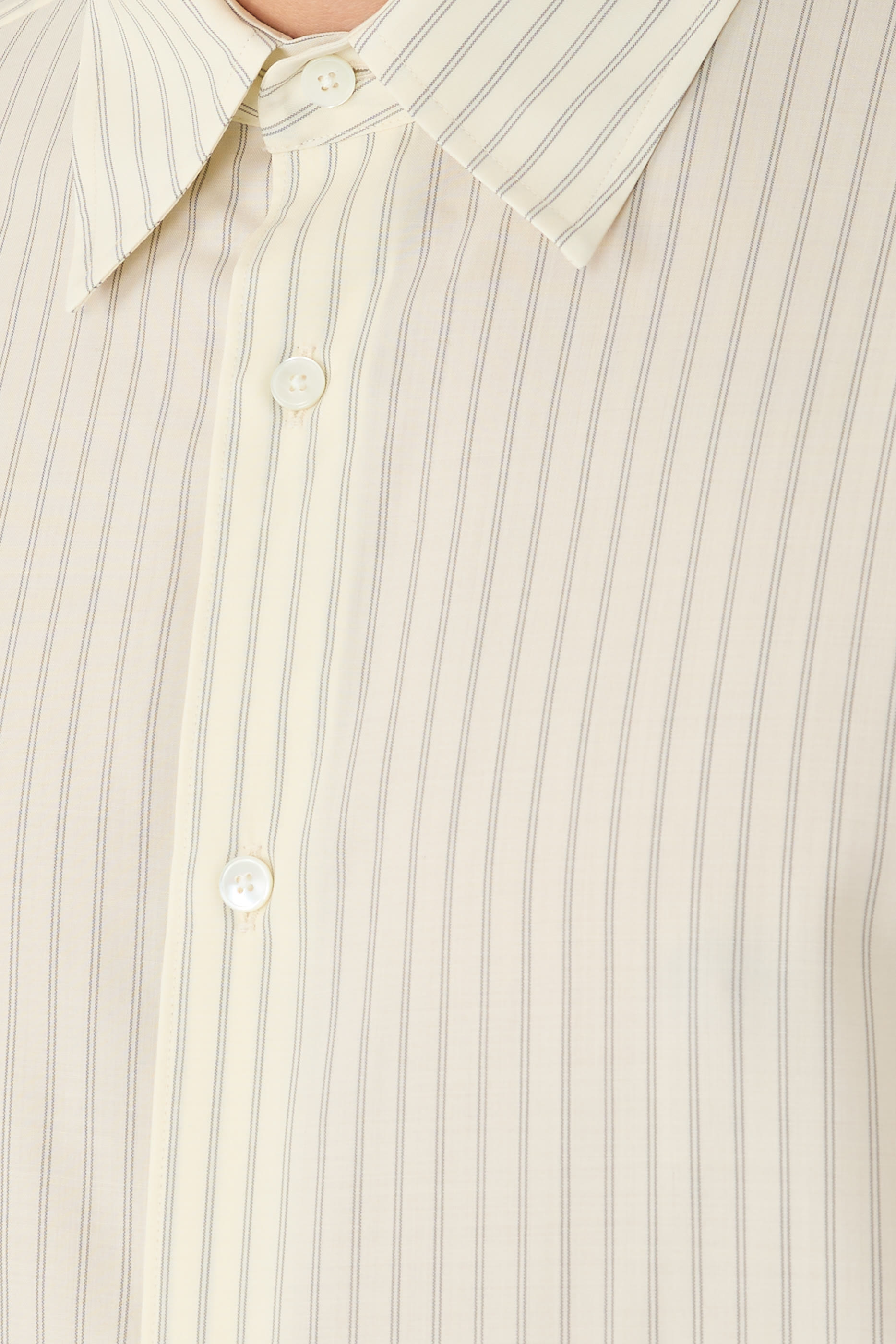 Super Fine Wool Stripe Shirt