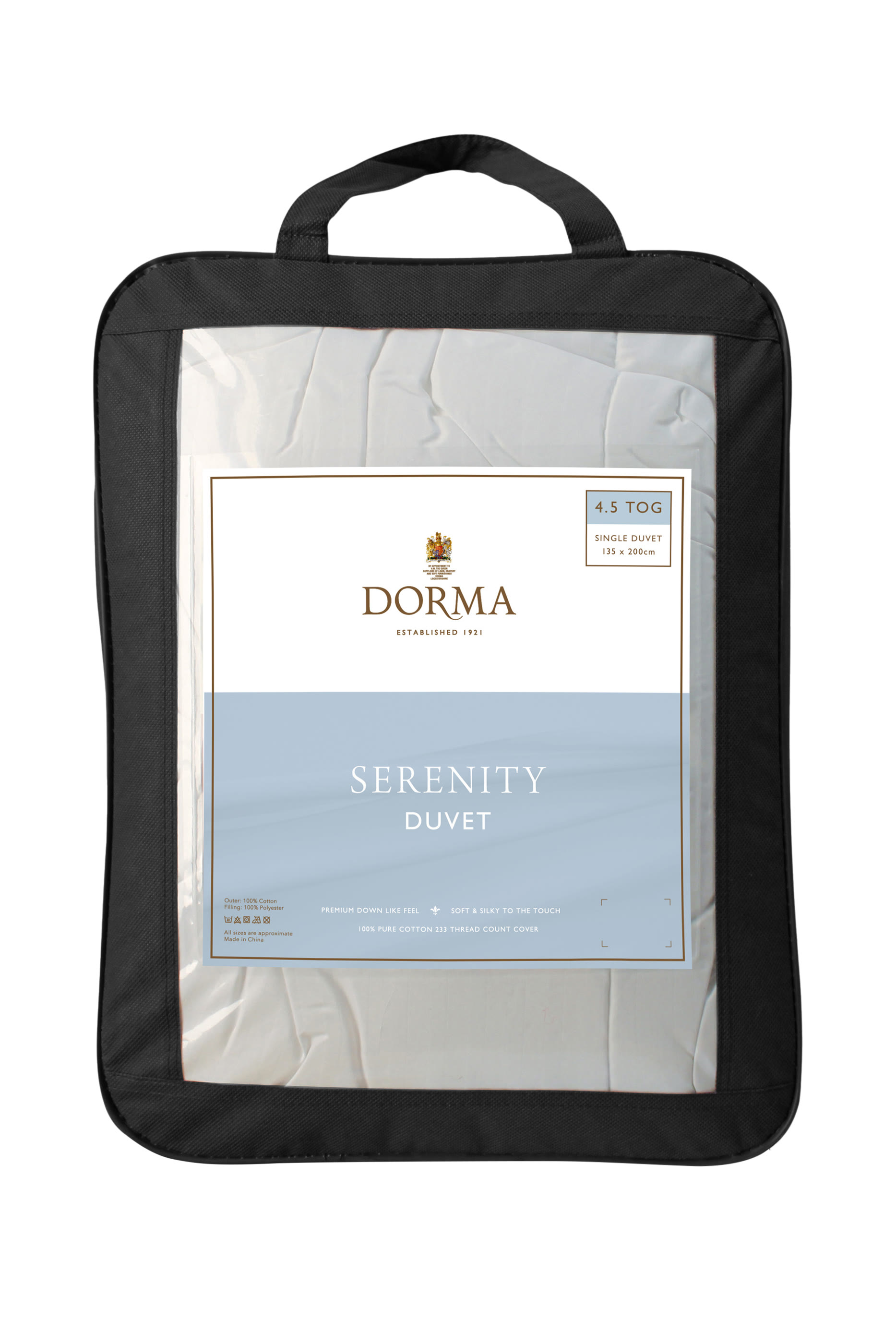 Serenity Soft Like Down 10.5 Tog Duvet