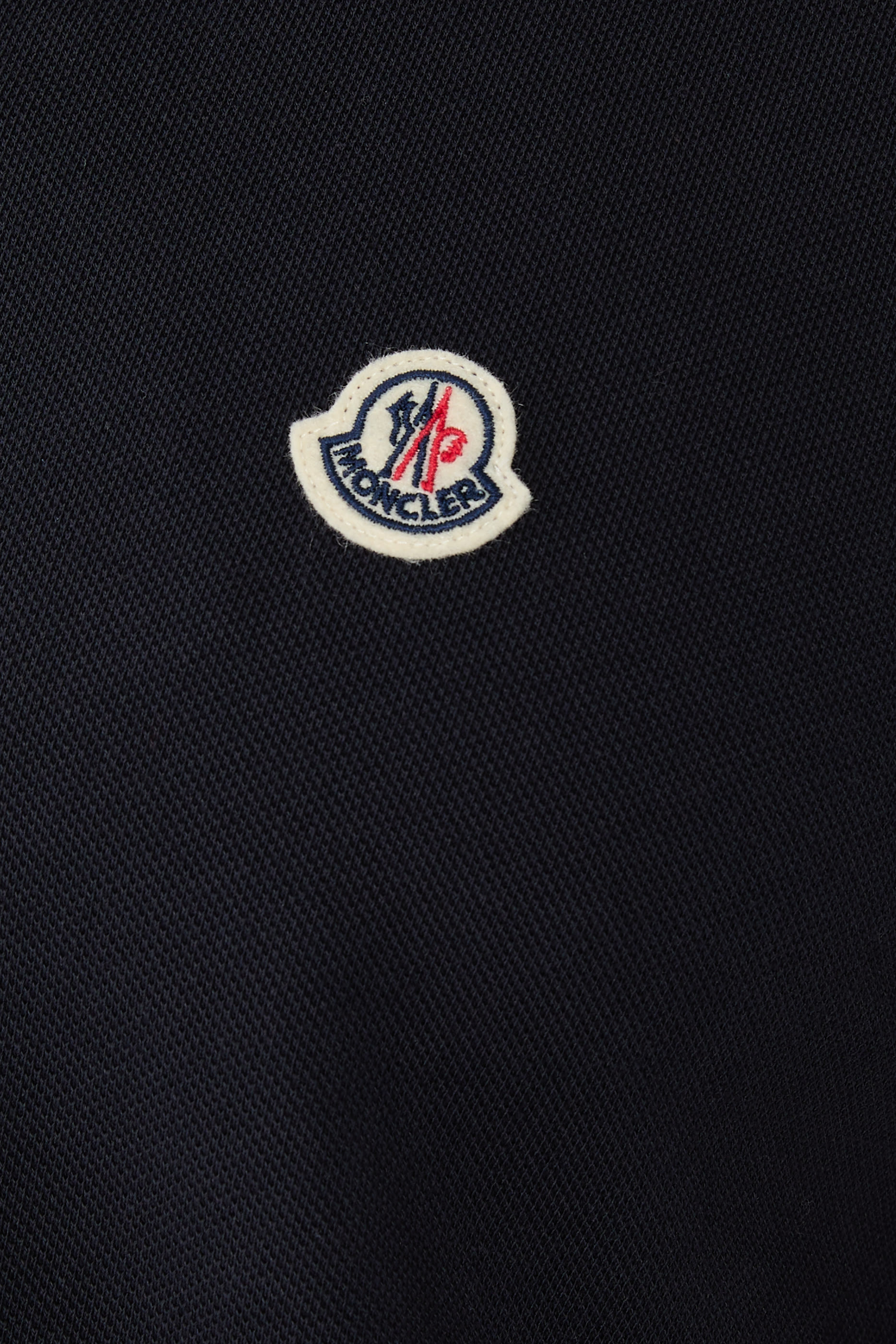 Tricolor-Trim Cotton Piquet Polo Shirt