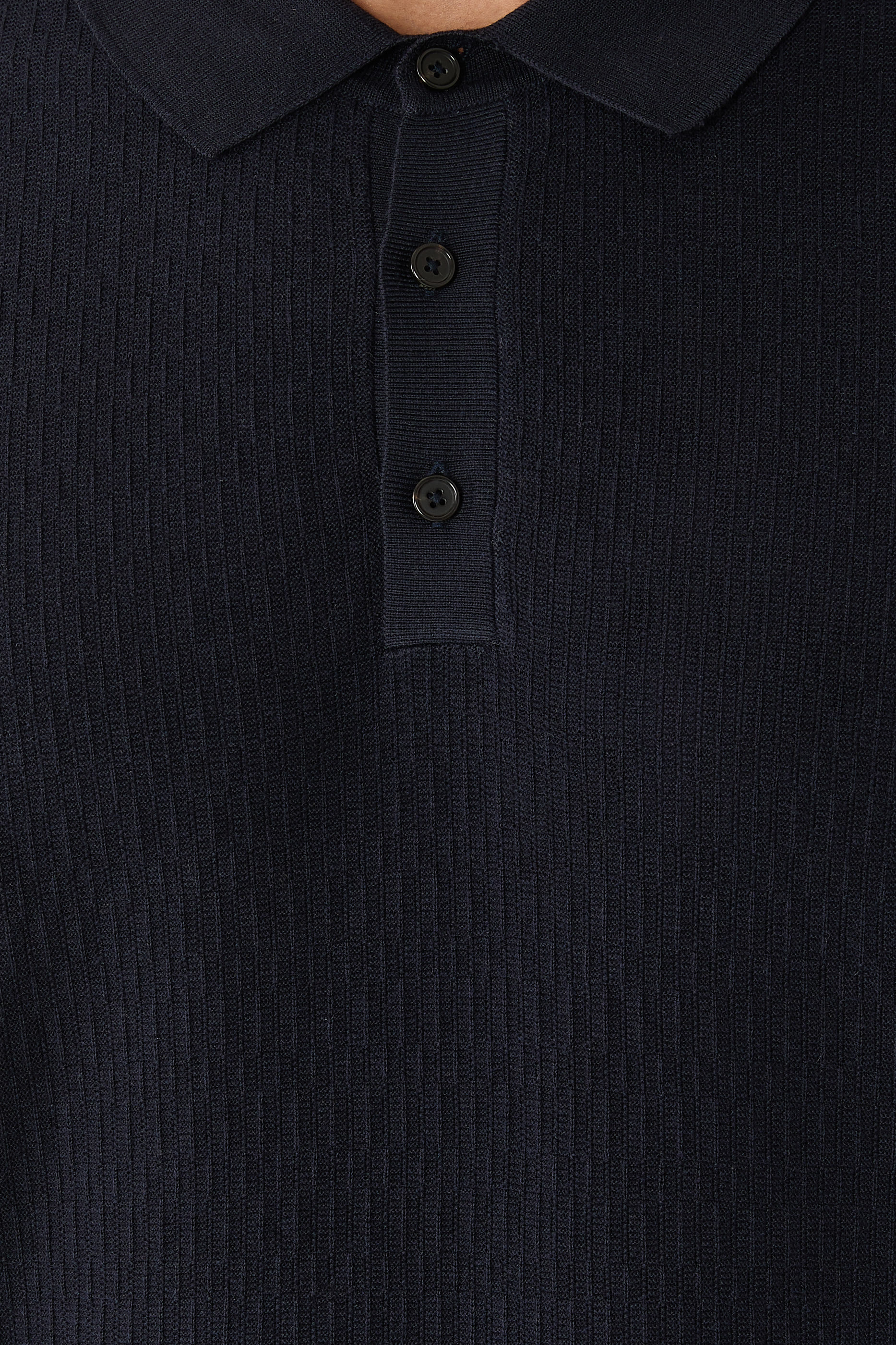 H-Lurazio Textured Knit Polo Shirt