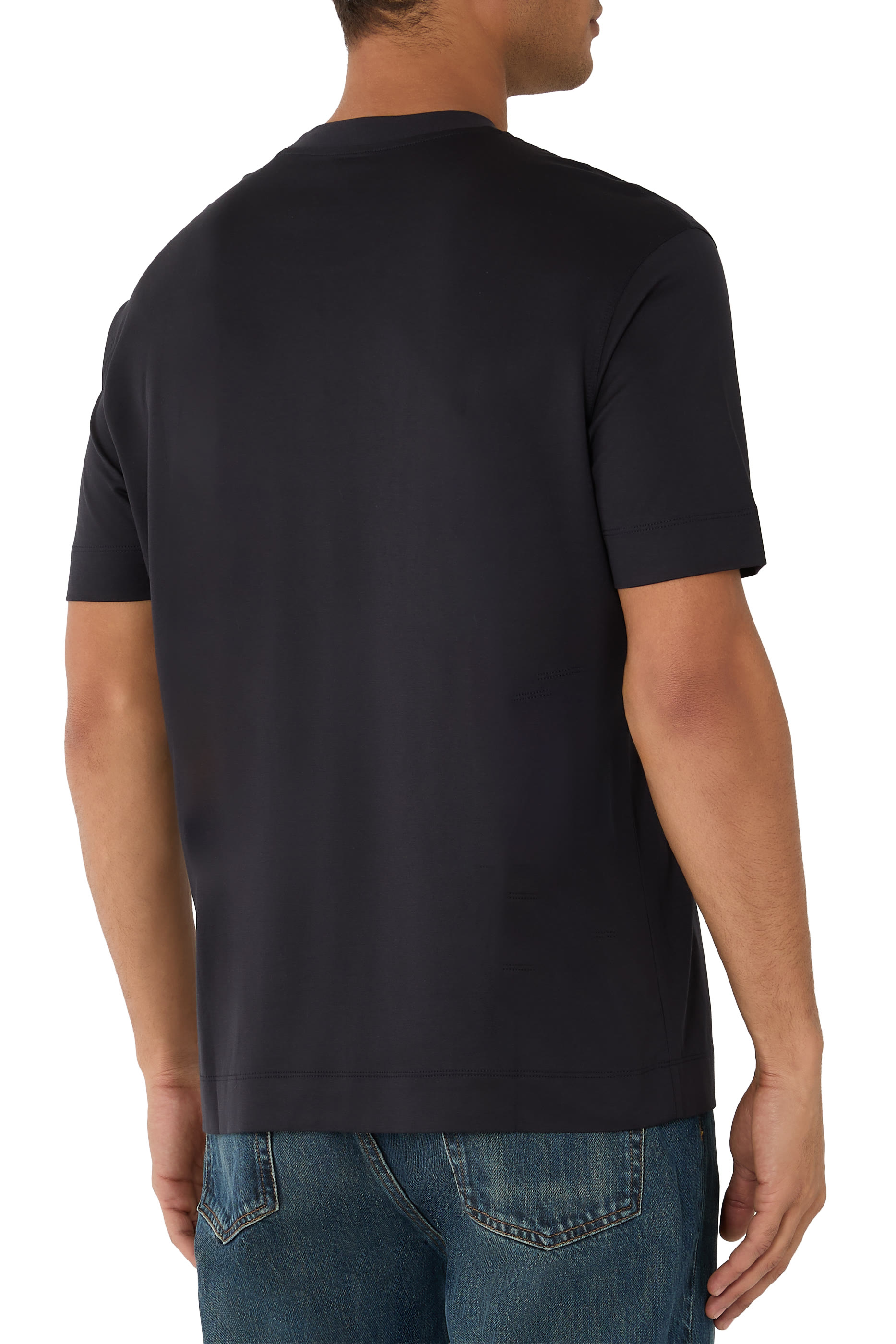 Graffiti Eagle Logo Print T-Shirt