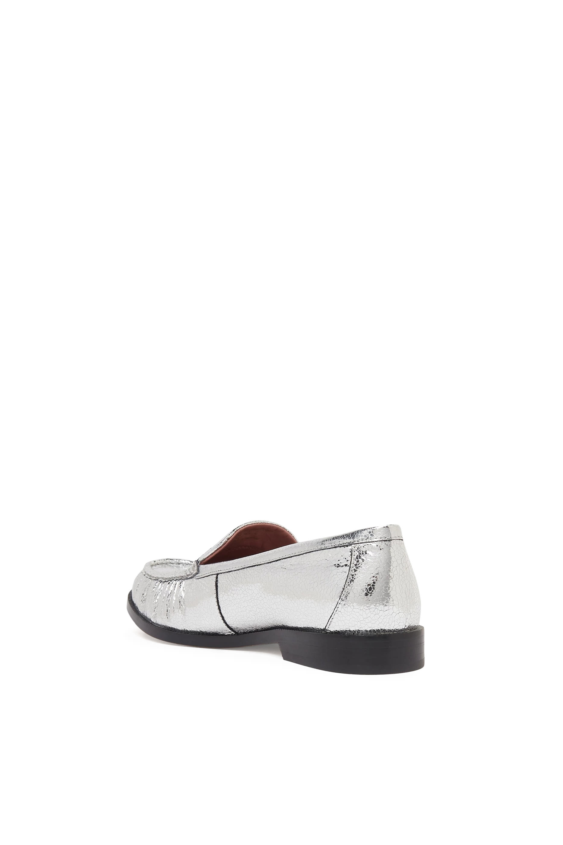  Penni Metallic Leather Loafers 