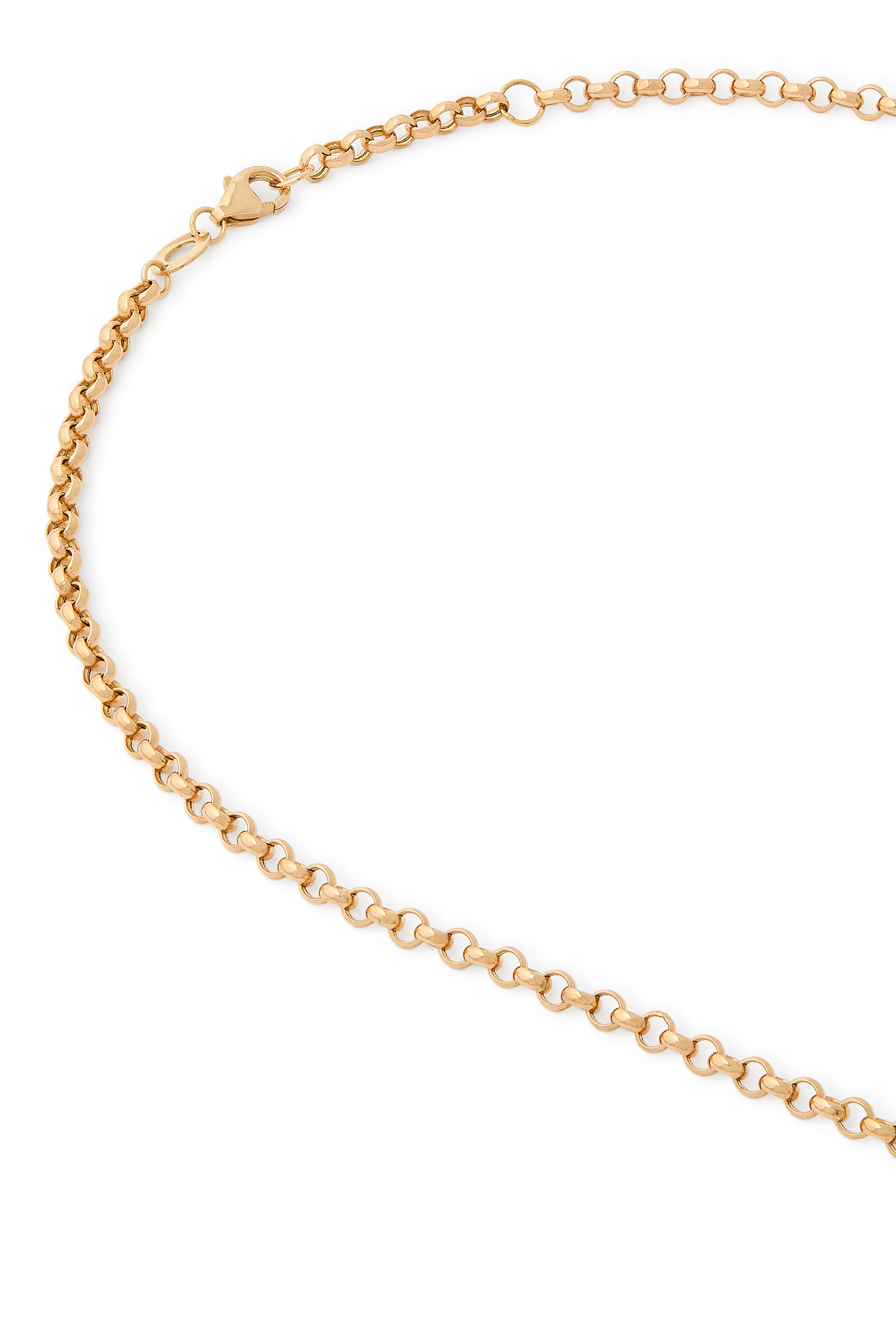 Warrior Dawn Necklace, 18K Yellow Gold with Diamonds  Orange Topaz 
