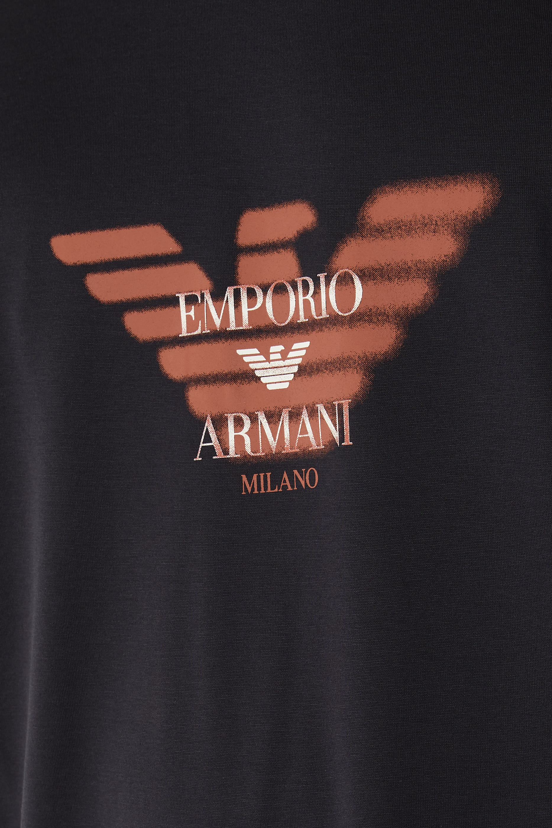 Graffiti Eagle Logo Print T-Shirt