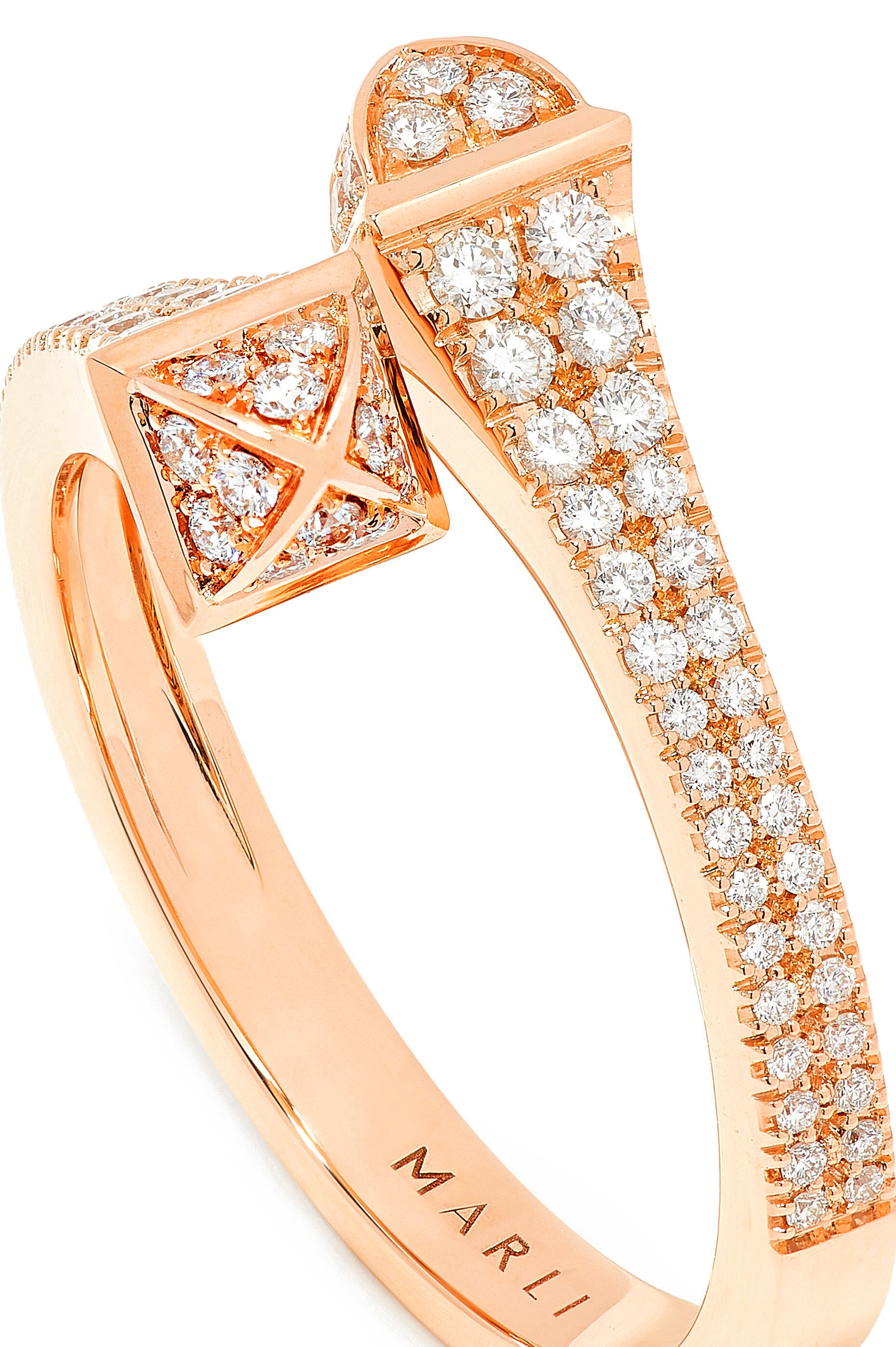 Cleo Ring, 18k Pink Gold  Diamonds