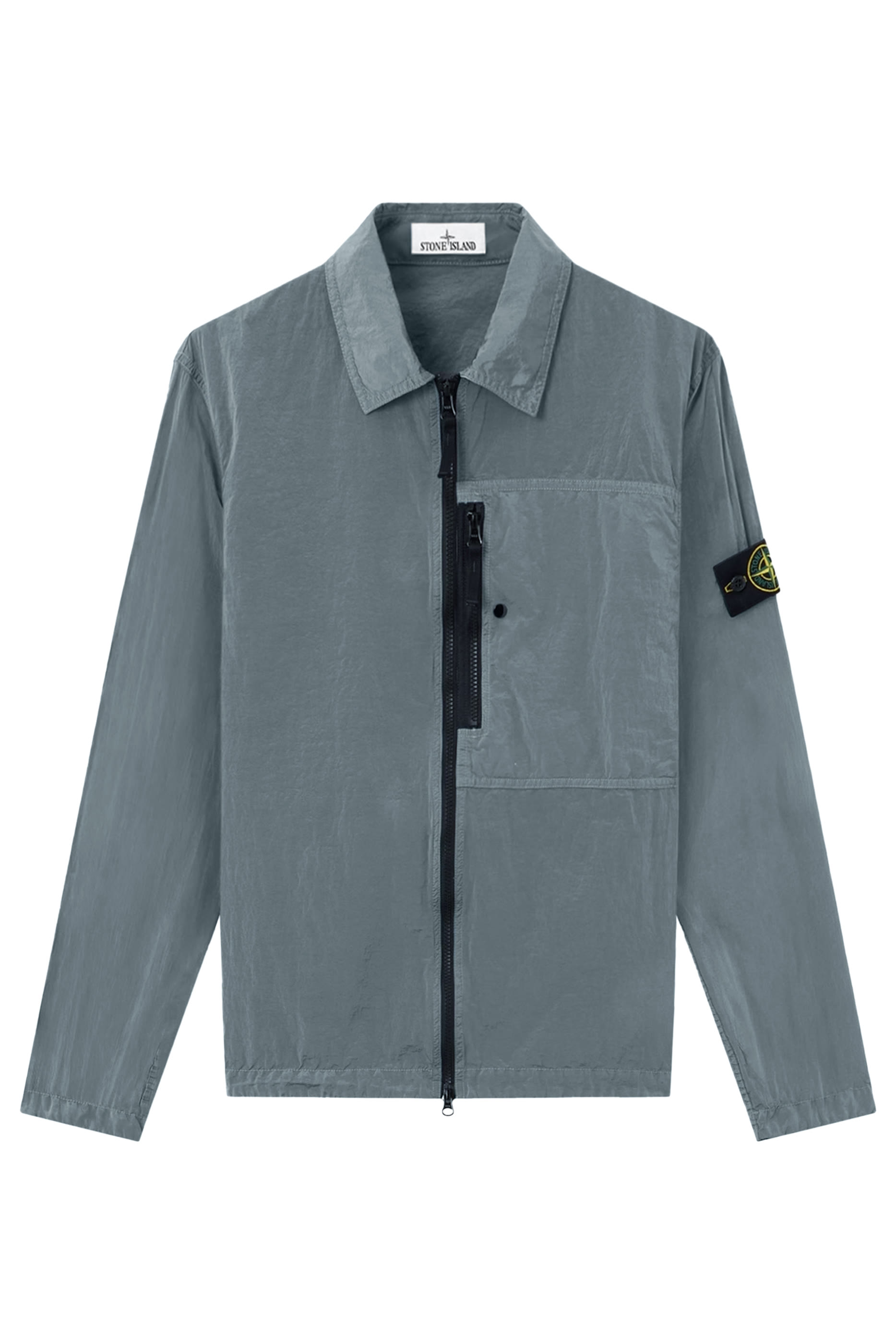 Regular-Fit Zip Up Overshirt