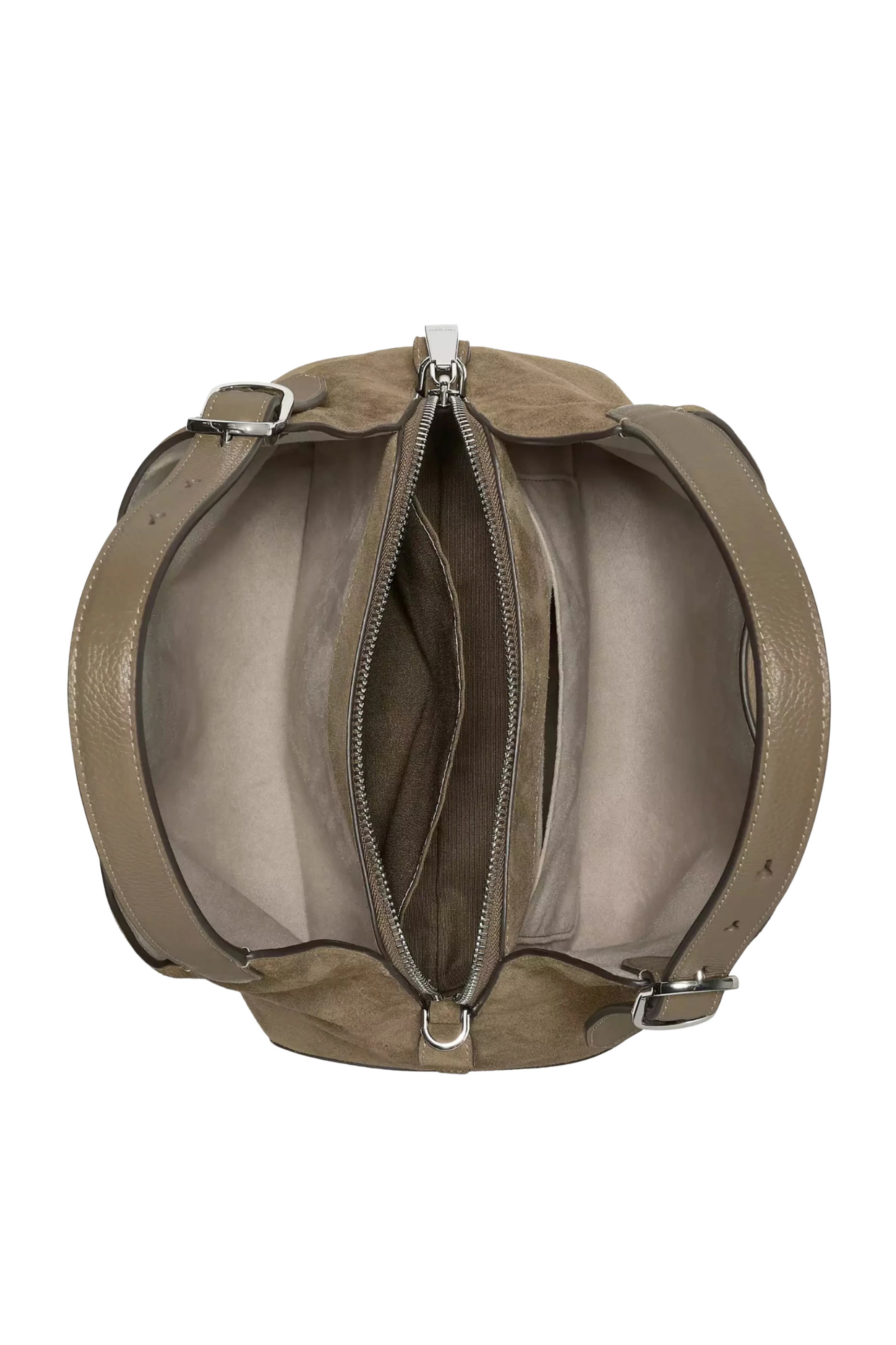 Deco Suede Crossbody Tote Bag