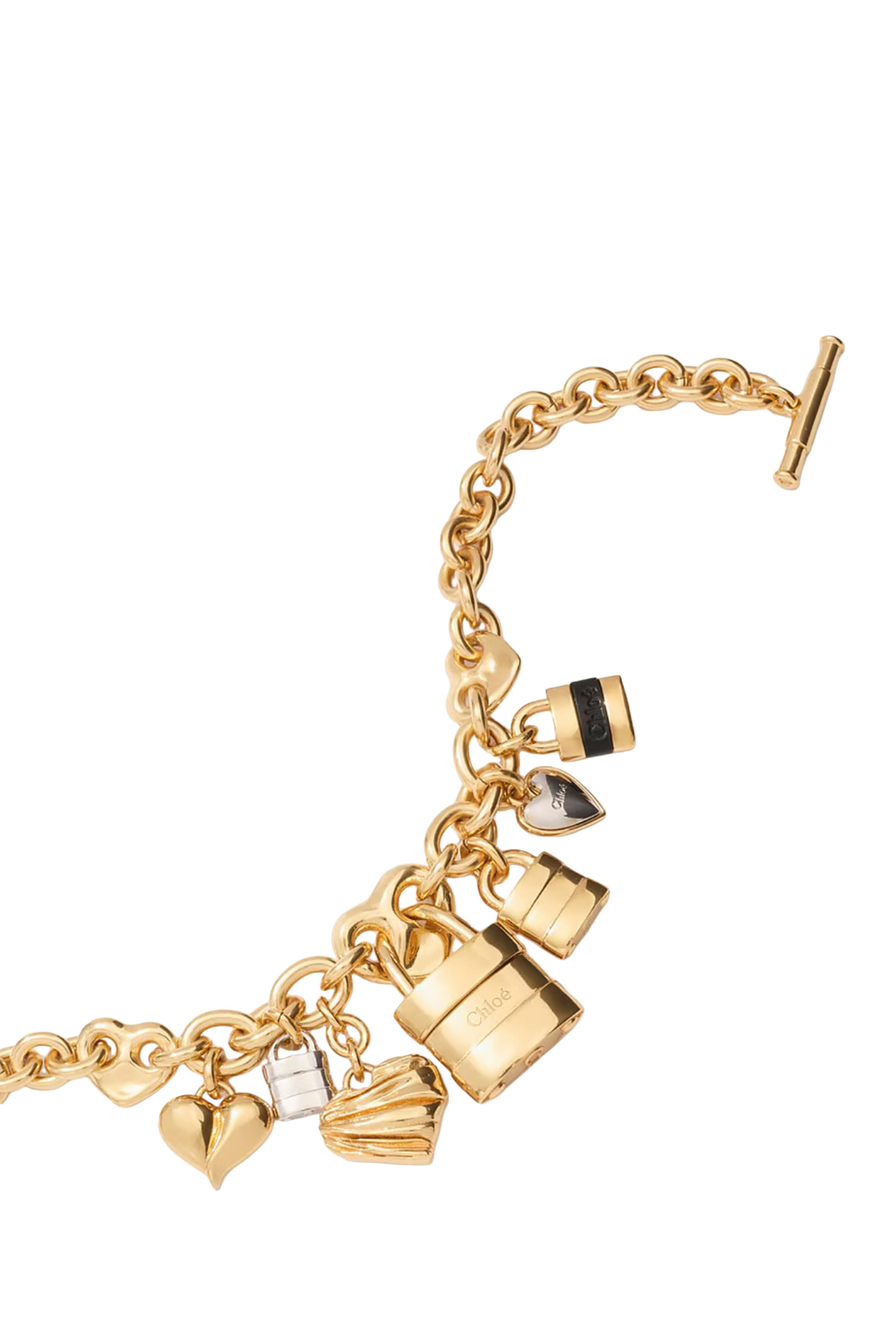 Paddington Necklace, Brass  Calfskin