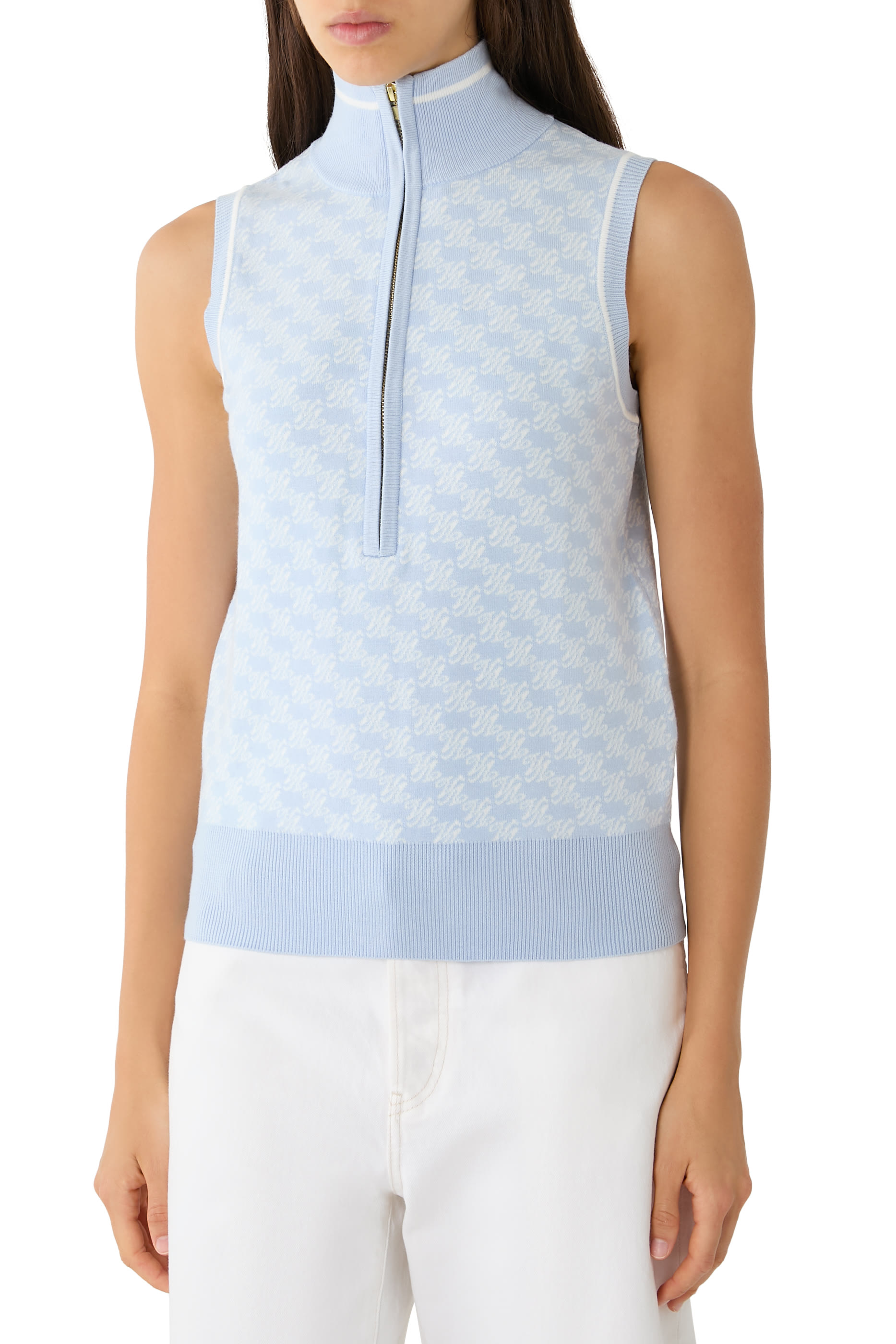 Vincent Half-Zip Knit Vest 