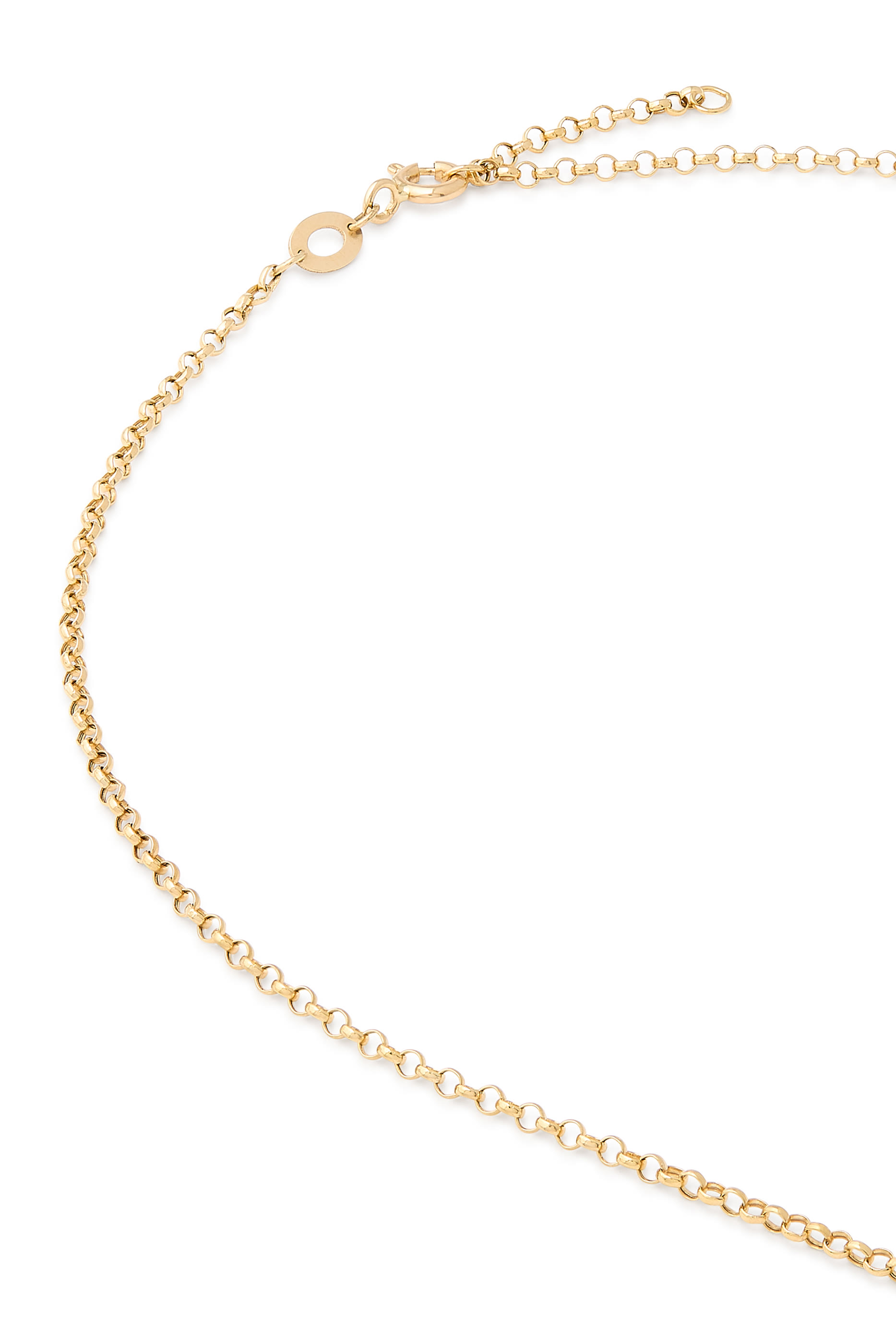  Drop Mini Necklace, 18K Yellow Gold  Diamonds