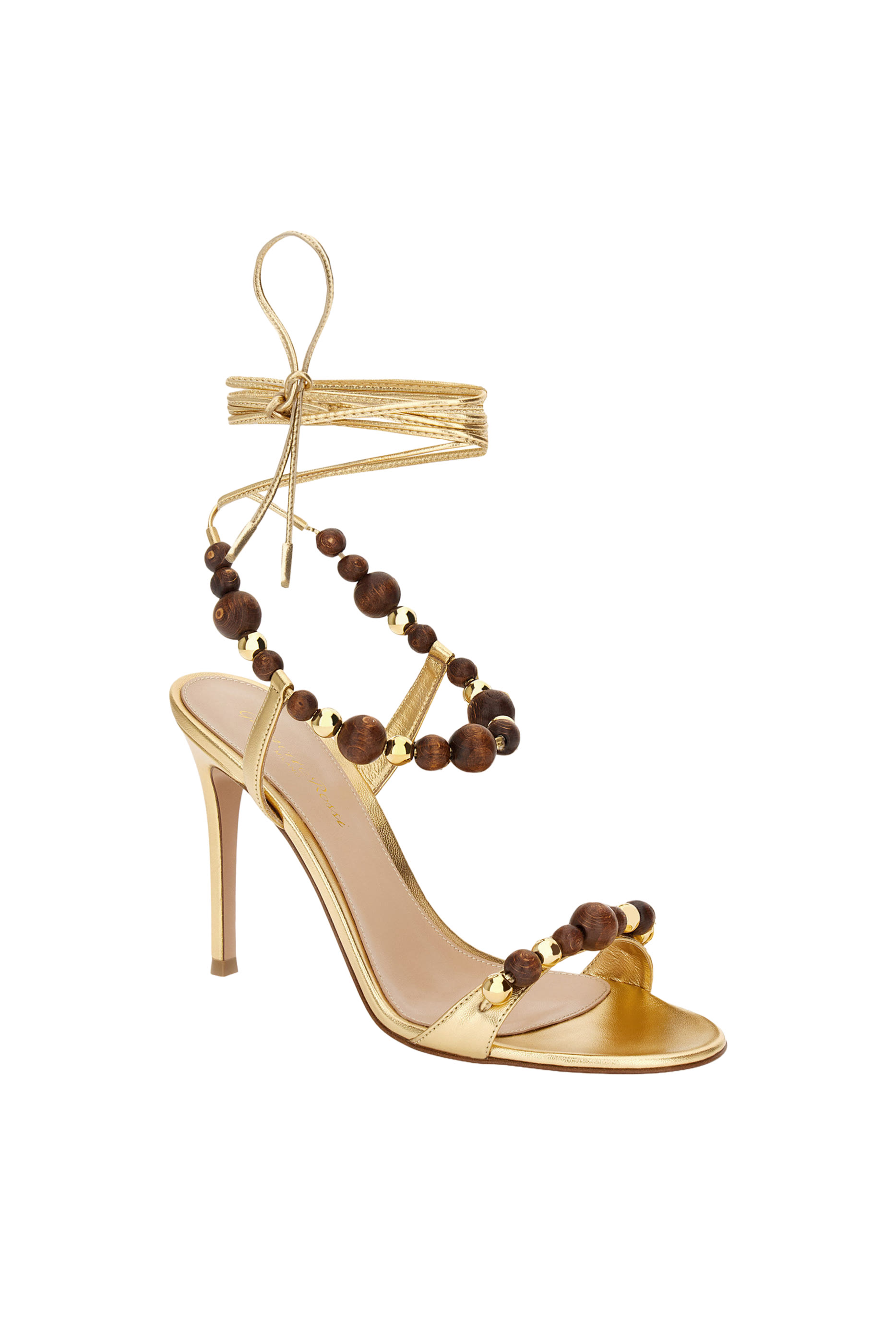 Pandawa 95 Sandals in Metallic Leather