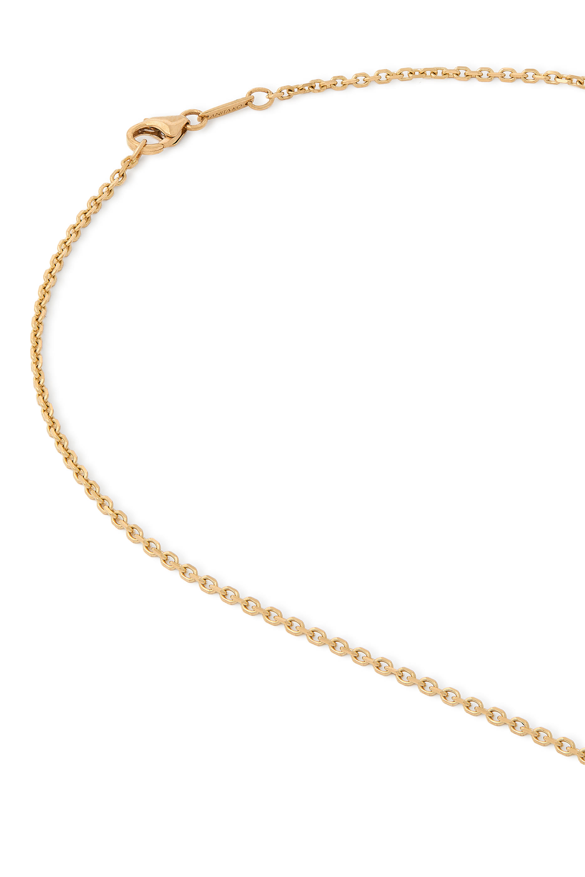 Pear-Shaped Loulou Locket, 18k Yellow Gold, Diamonds  Emerald