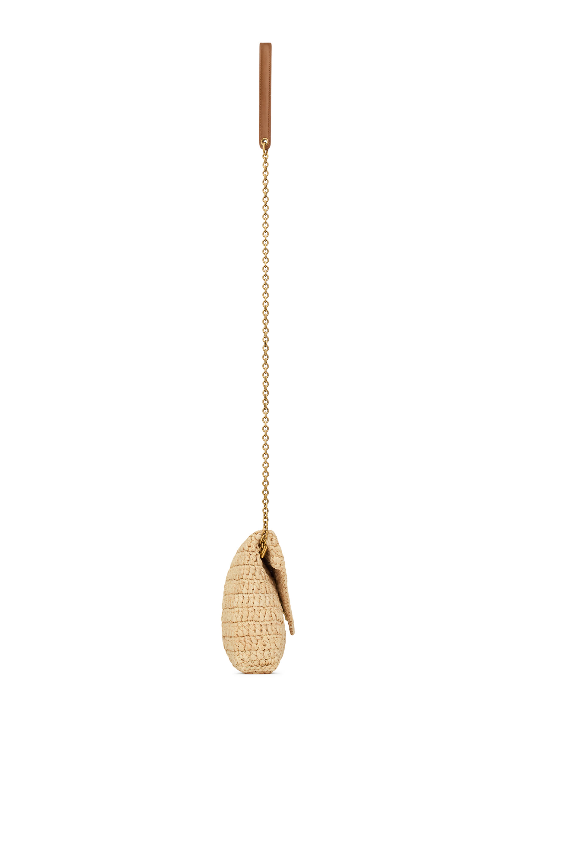 Cassandre Small Chain Pouch in Raffia