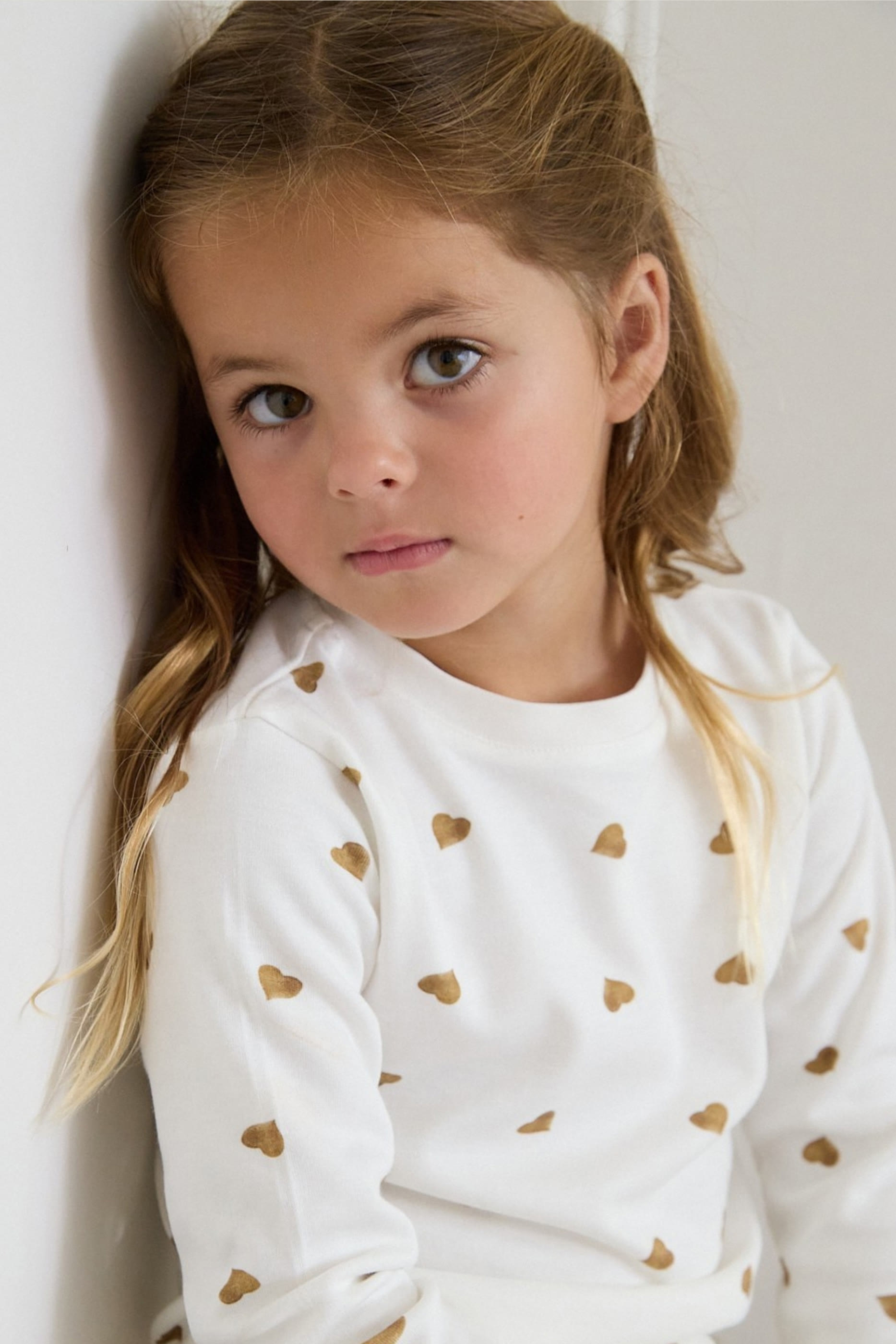 Kids Heart-Print Pajamas