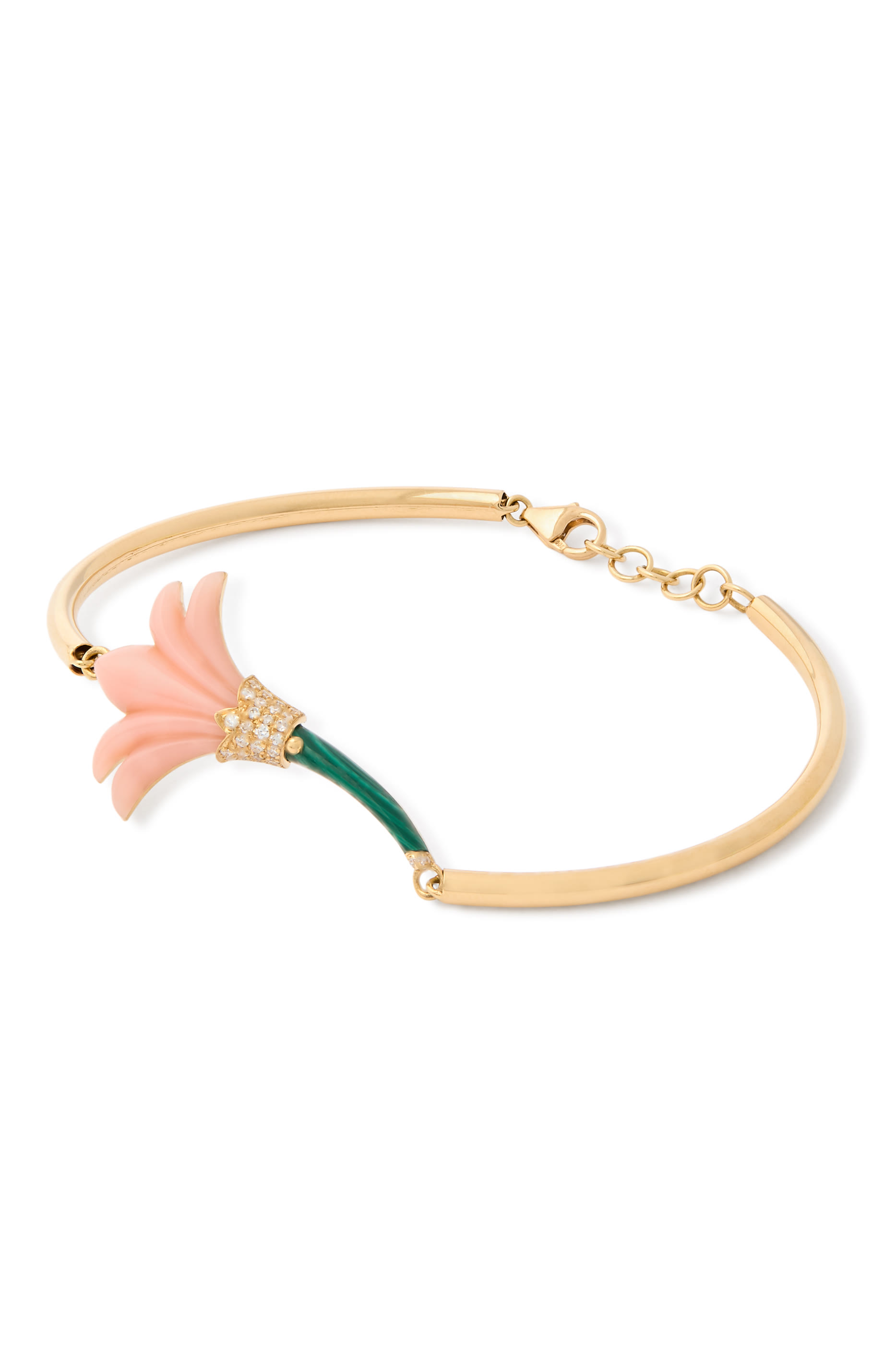 Psychedeliah Bangle Bracelet, 18K Yellow Gold  Diamonds