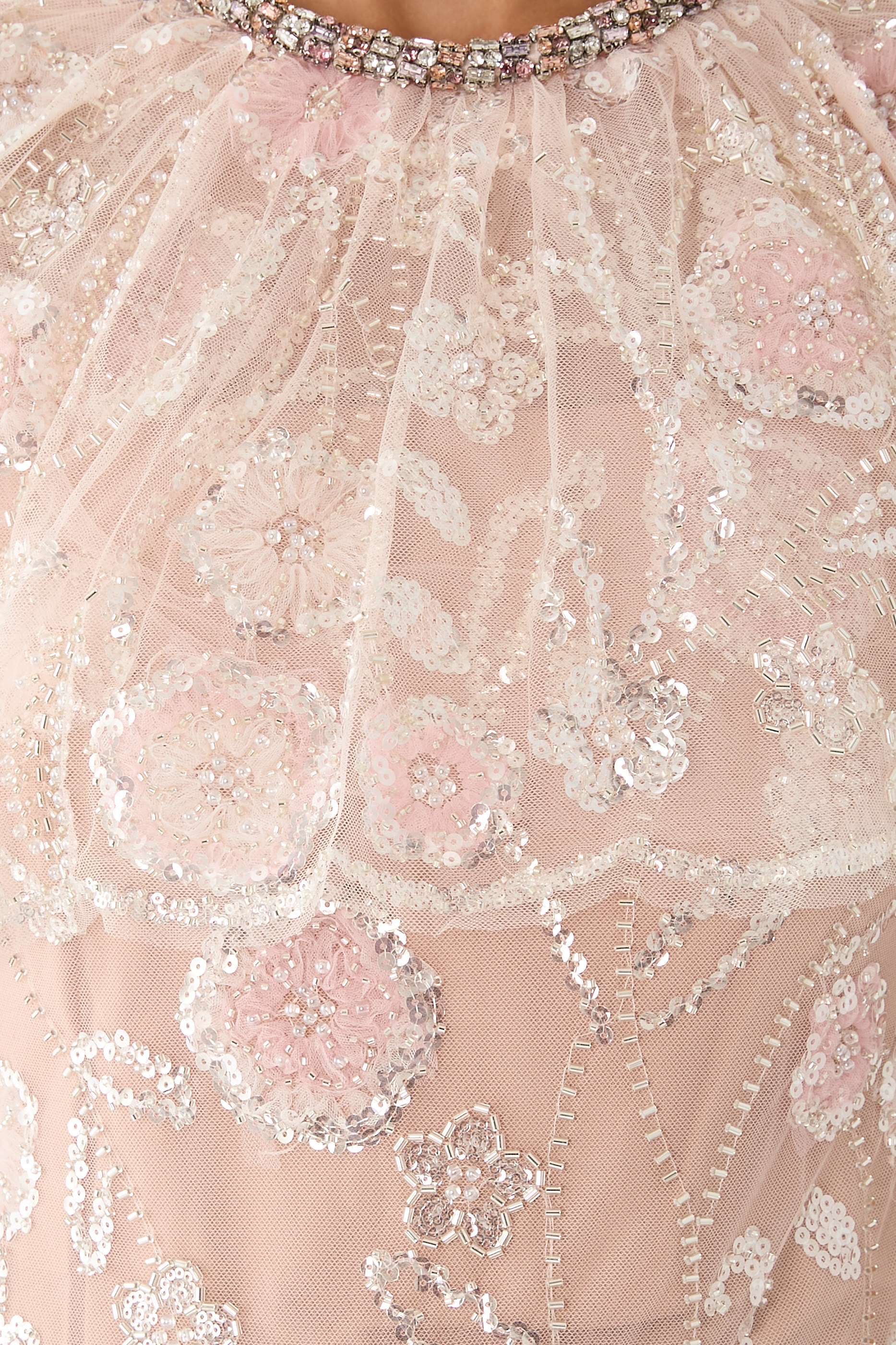 Embellished Cape Midi Dress