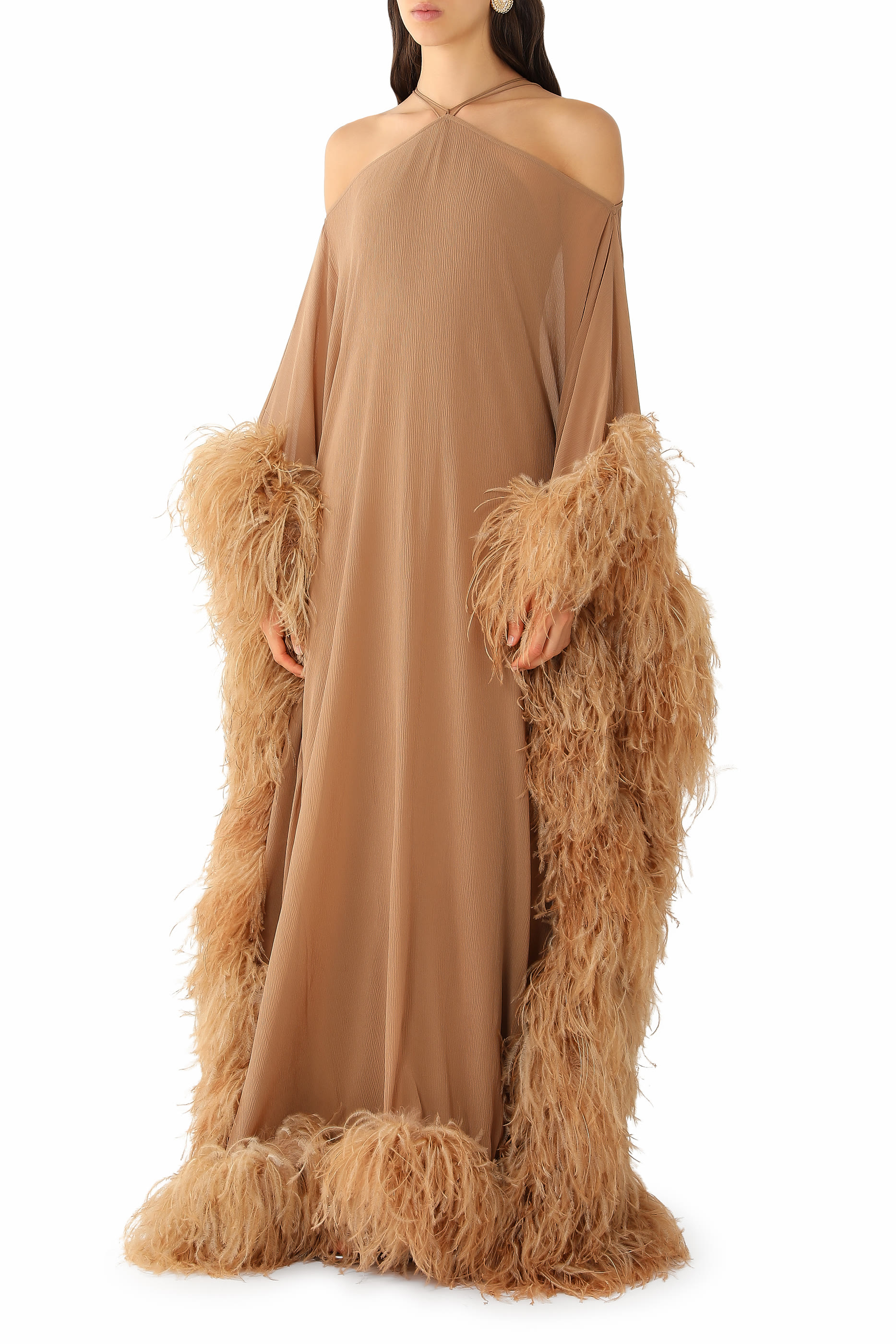 Feathered Sza Sza Spirito Kaftan