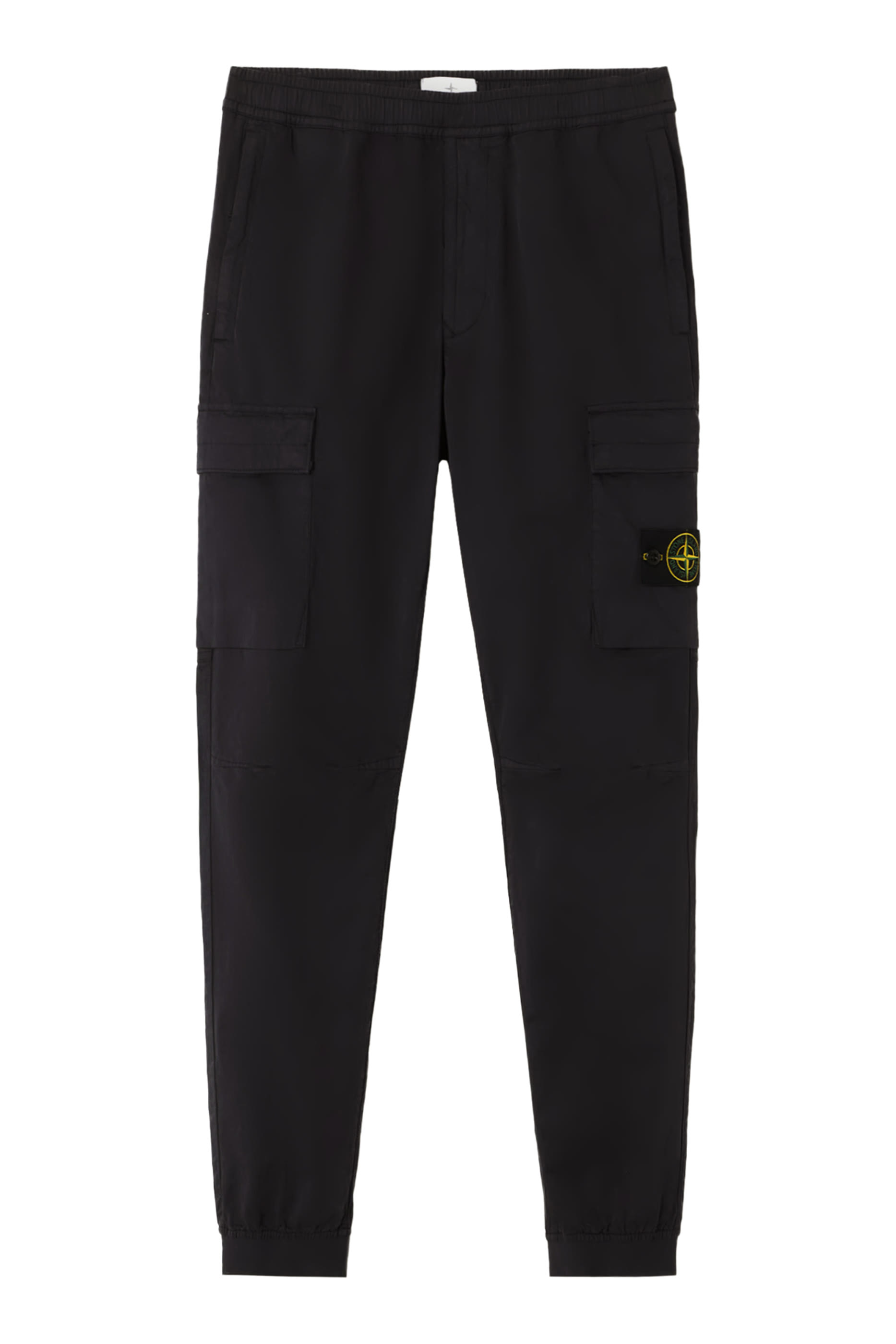 Stretch Cotton-Wool Satin Jogger Pants