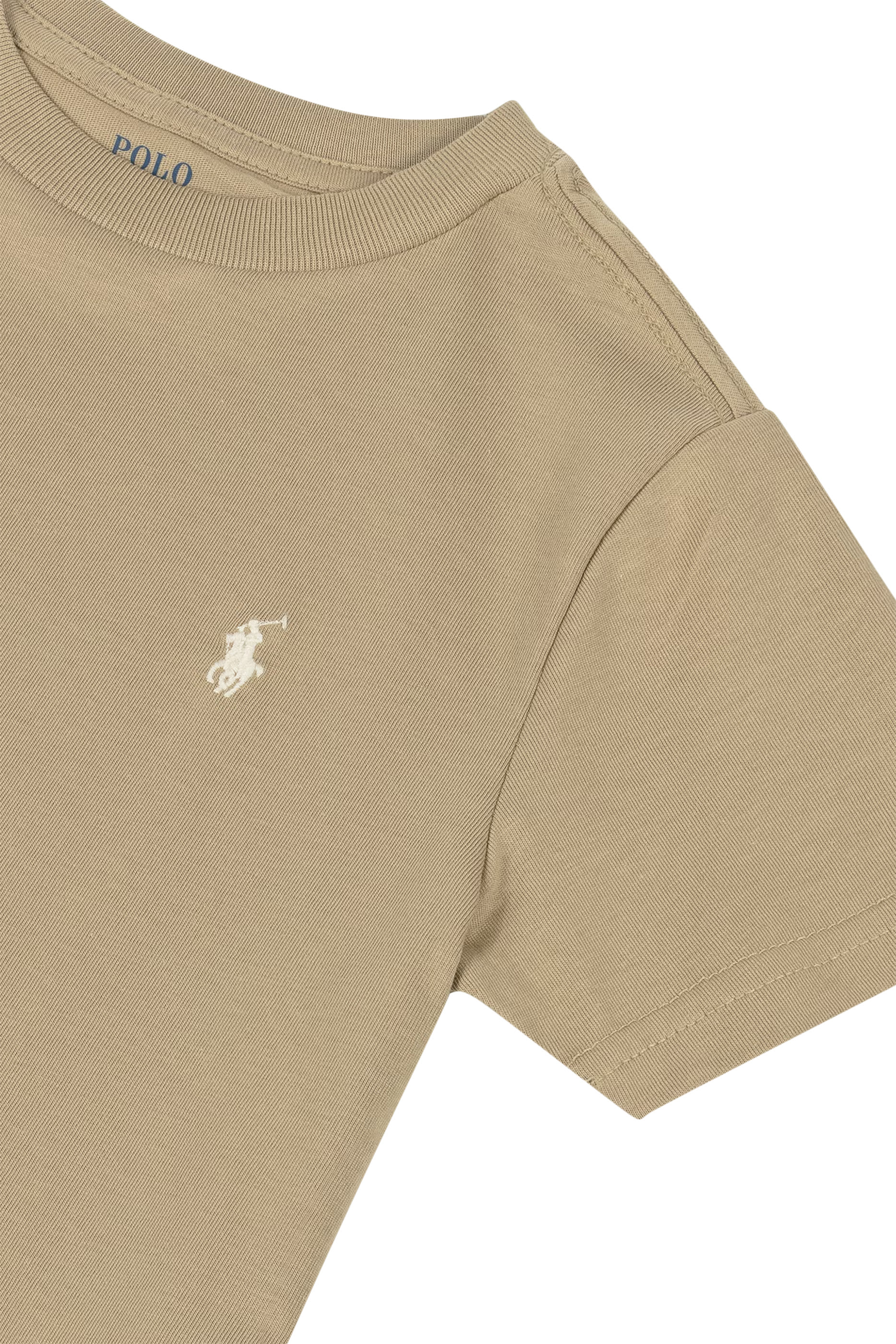 Kids Cotton Jersey Crewneck T-Shirt 