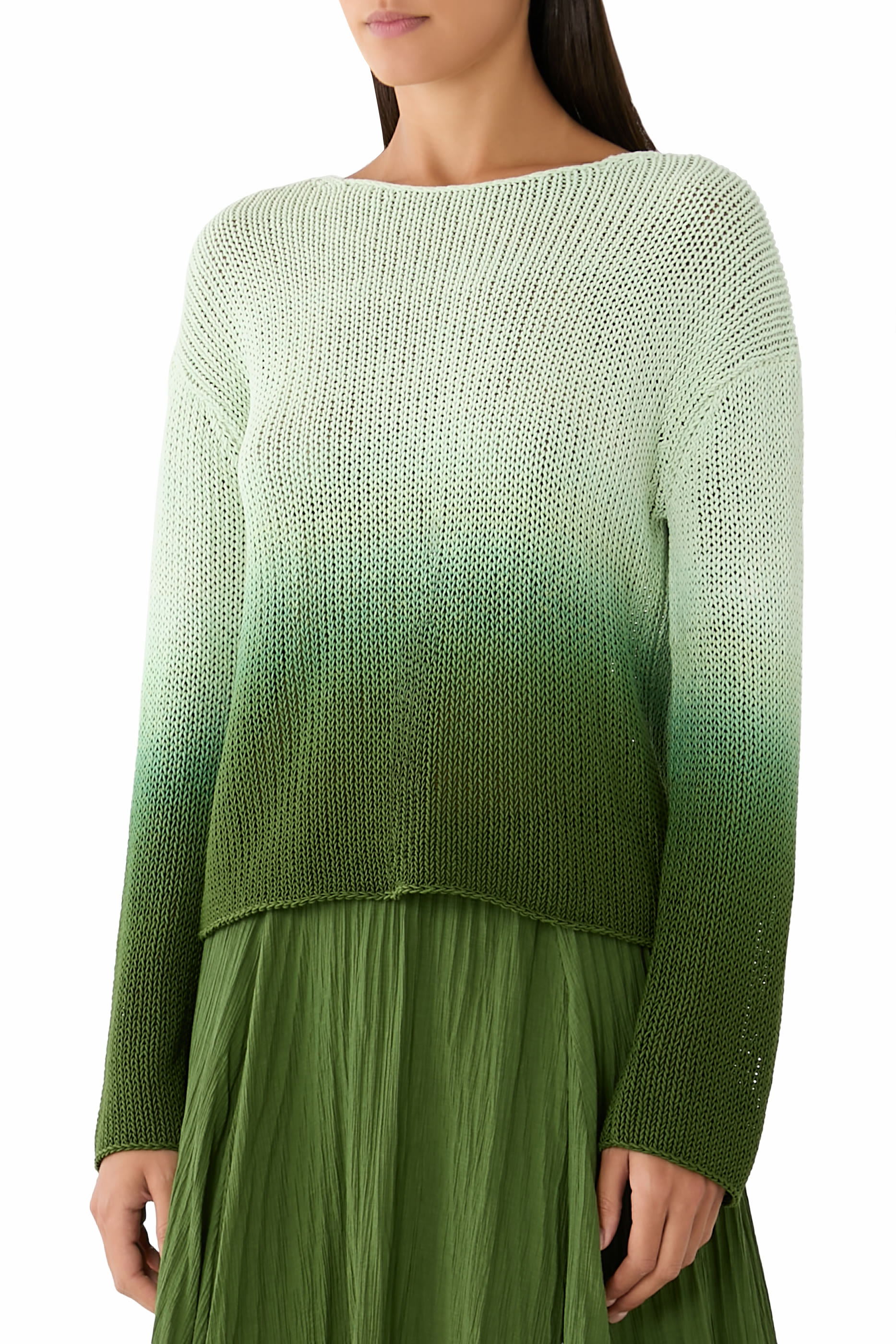 Dip-Dye Coated Sweater