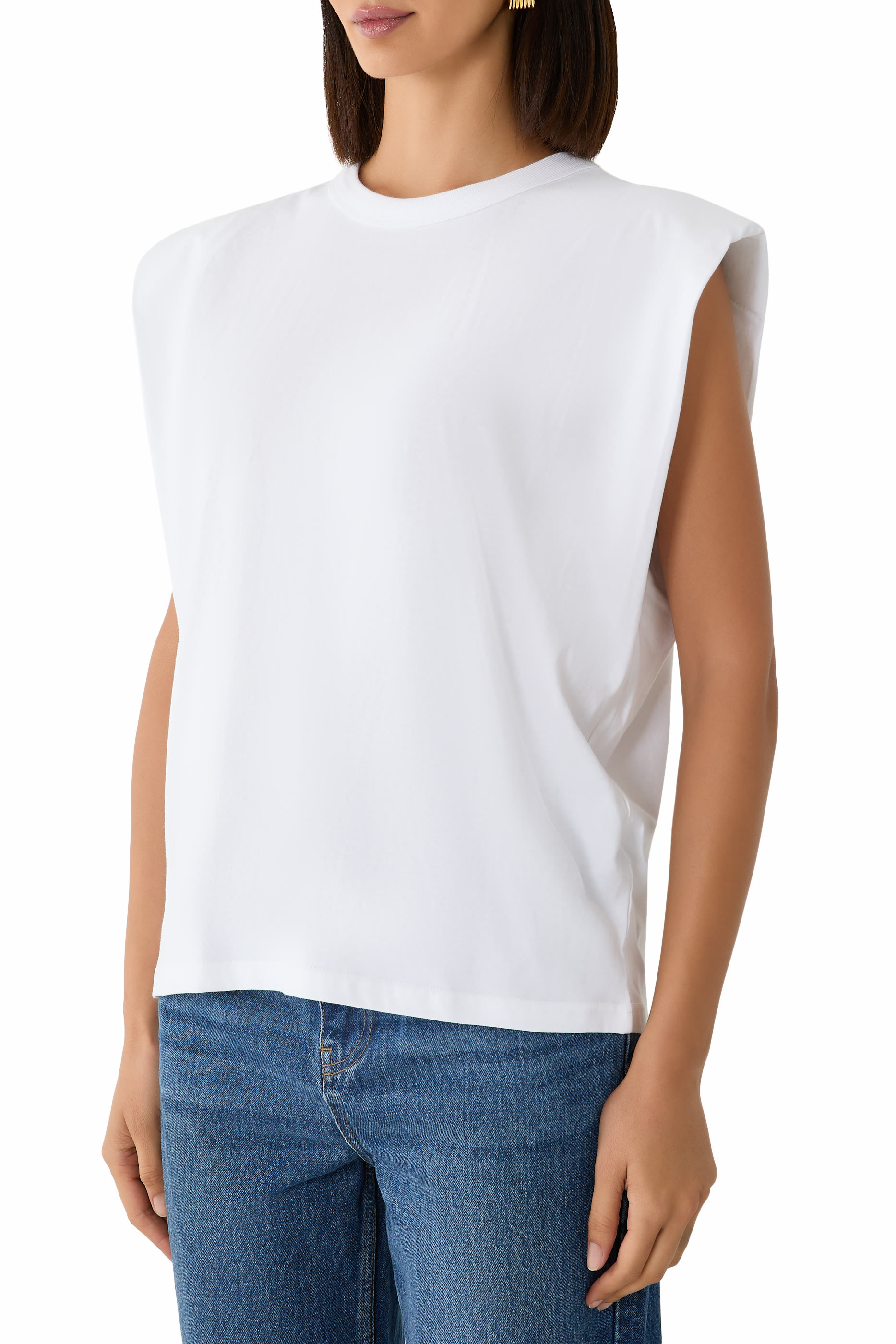Eva Padded Shoulder Muscle T-Shirt 