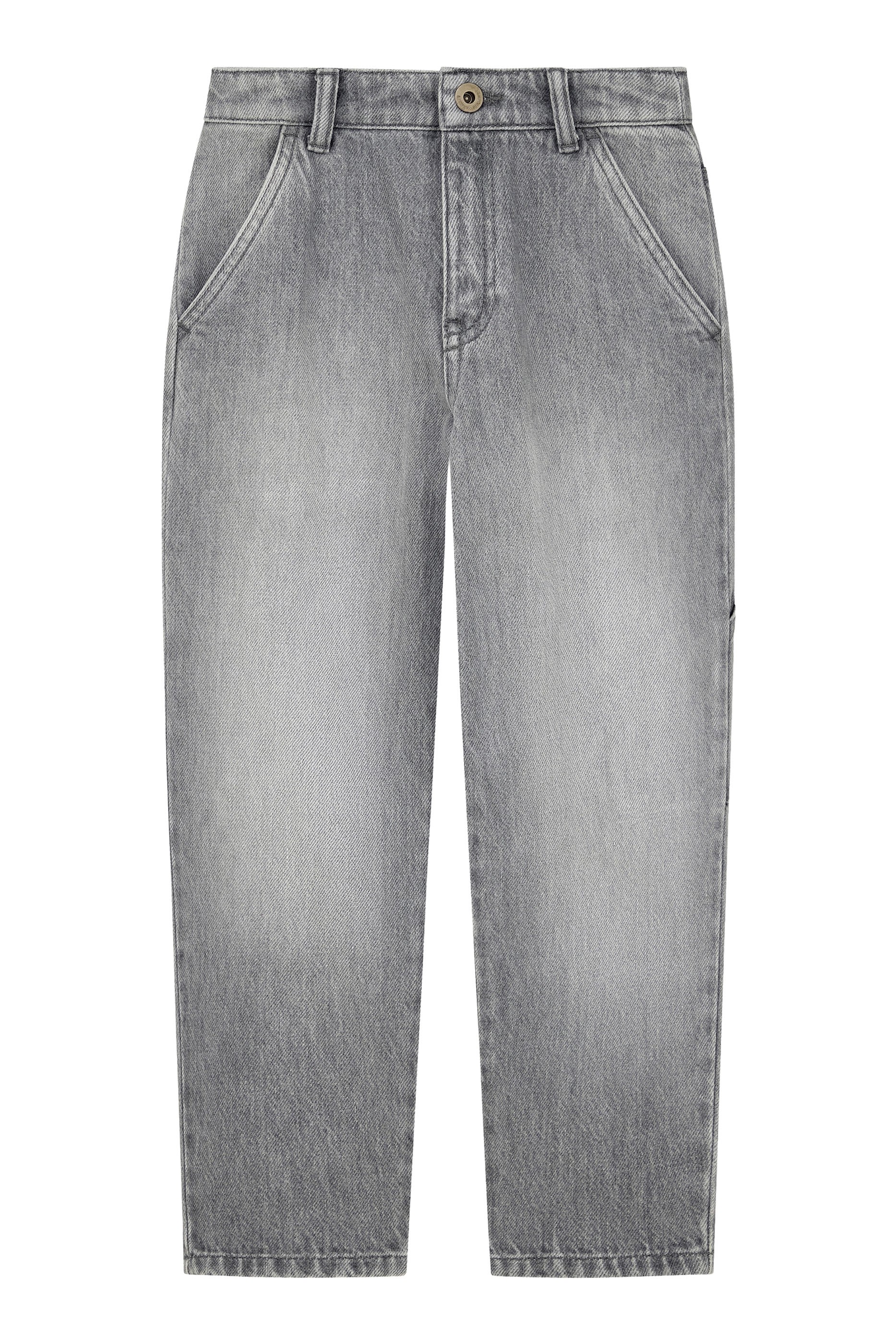 Kids Five-Pocket Regular-Fit Jeans with a Faded Wash