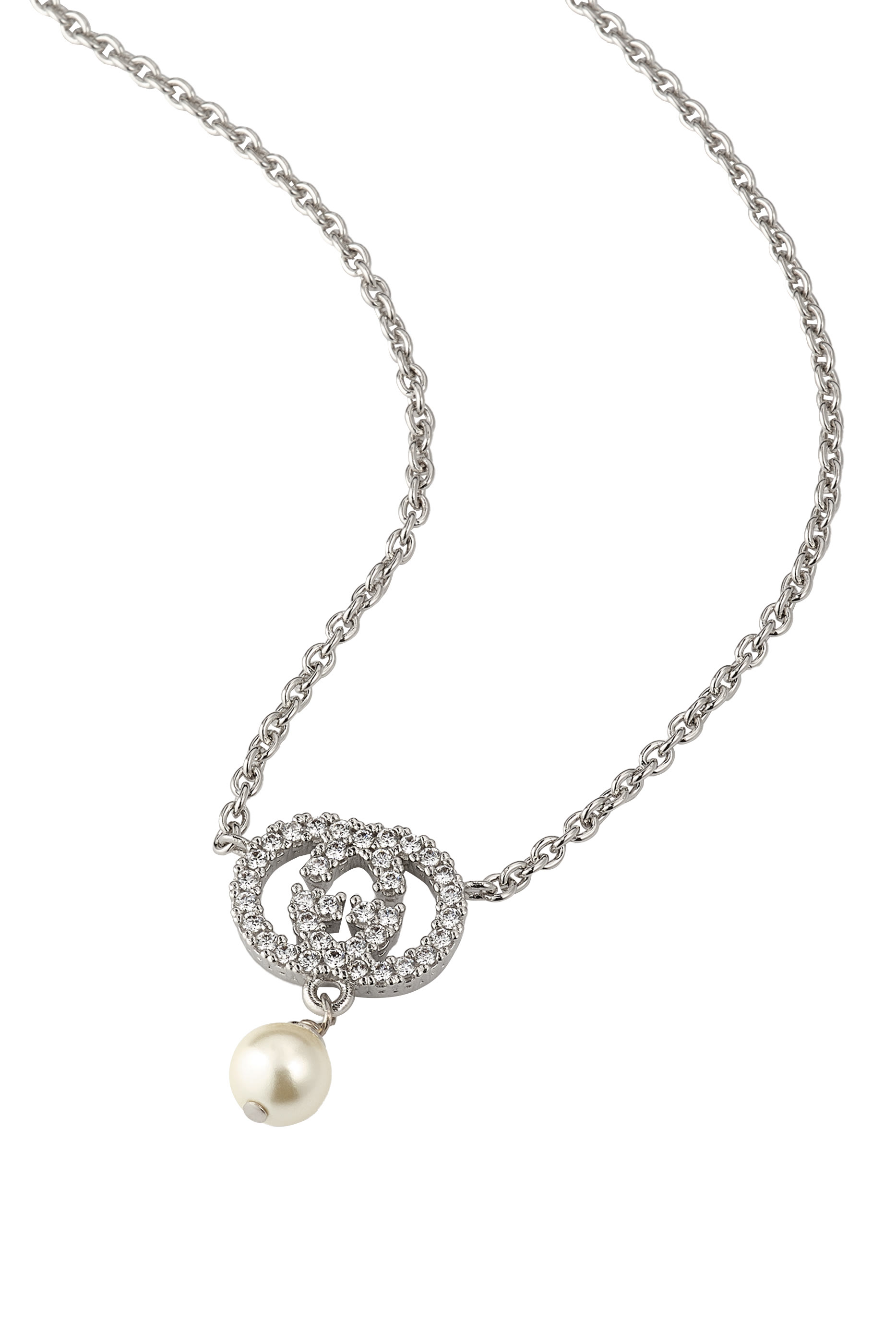 Crystal  Pearl Necklace