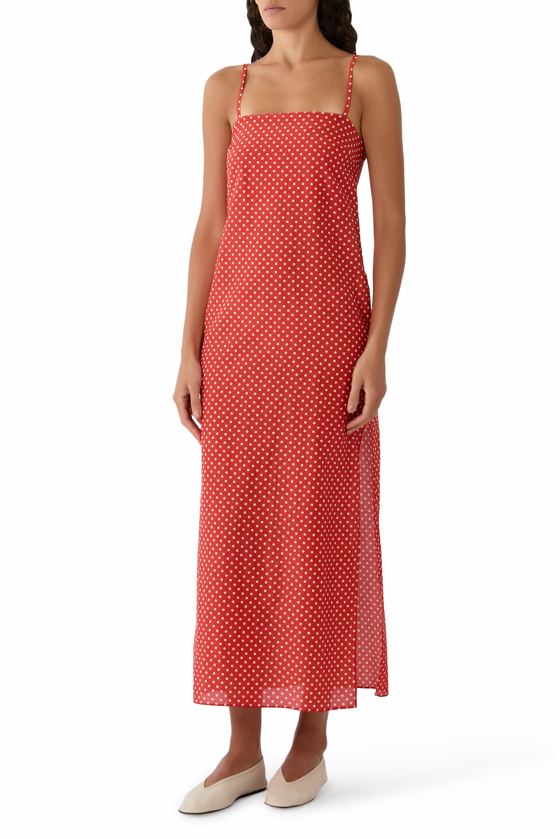 Square Shift Midi Dress 