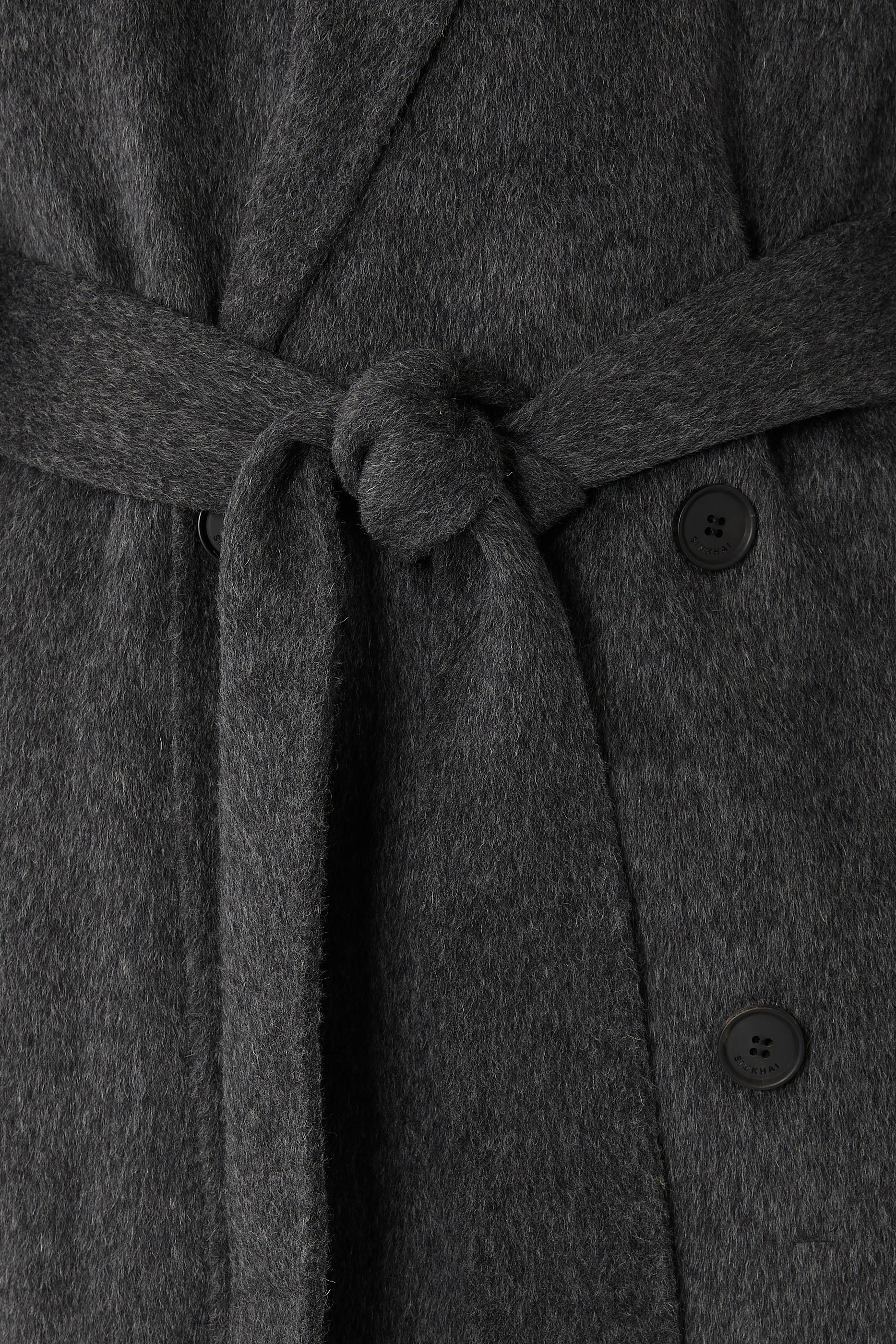  Sutton Double Breasted Wool Coat
