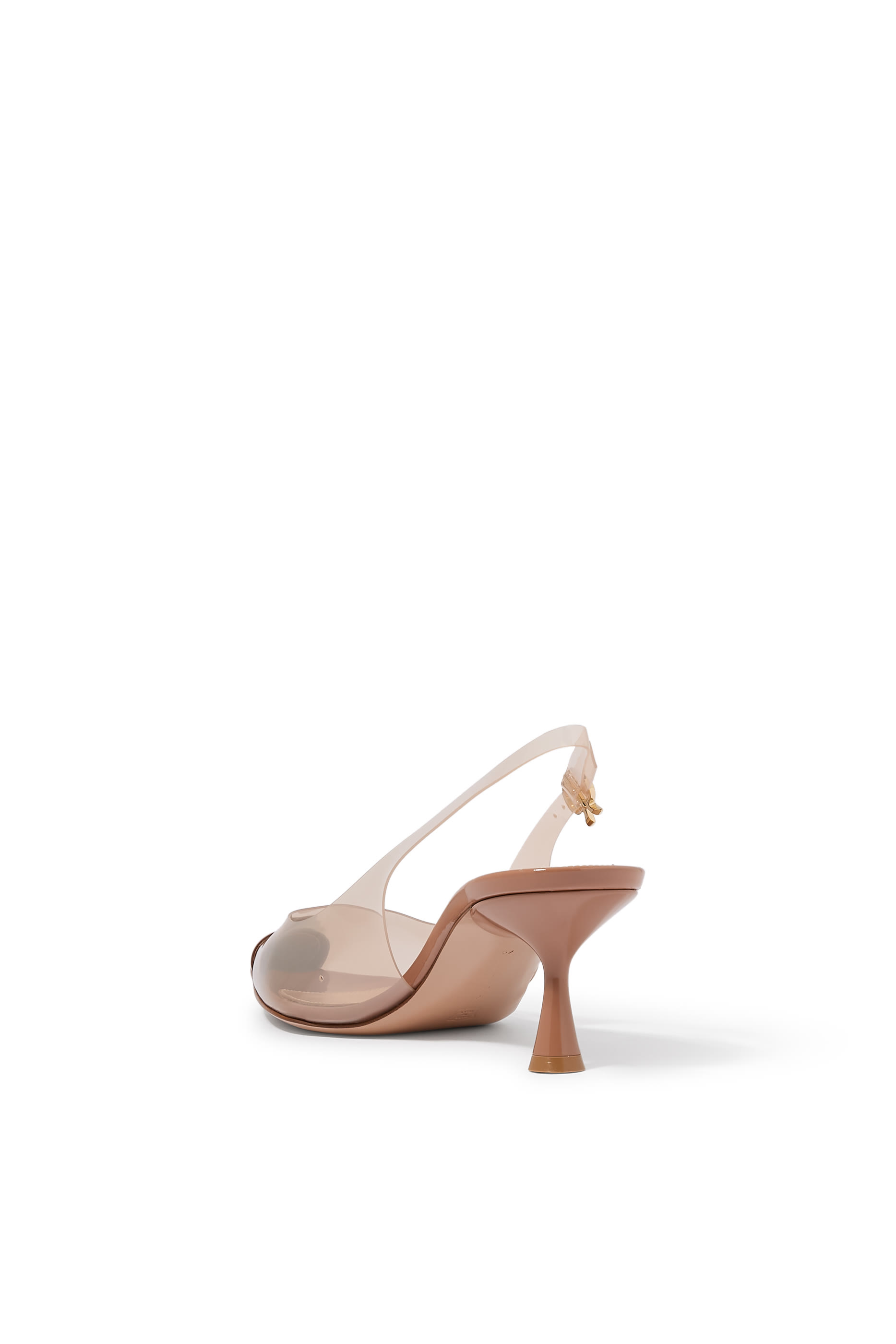 Diana 55 Slingback Pumps in Plexi and Patent