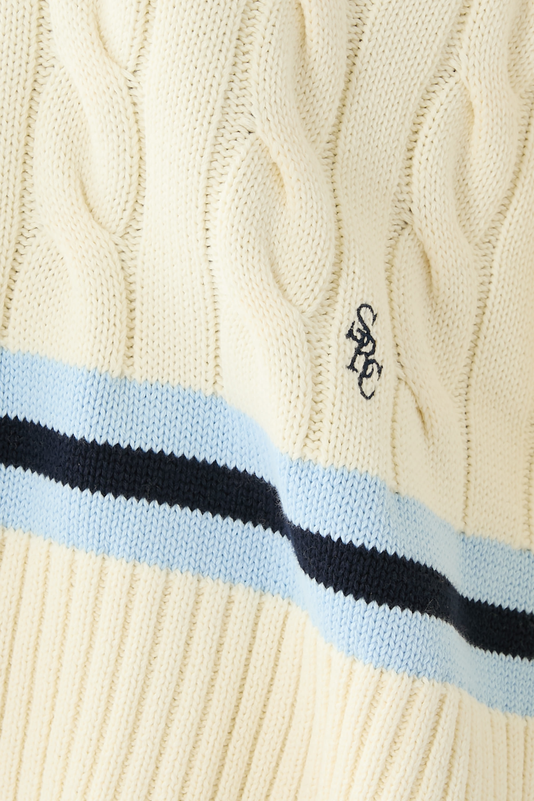 SRC Cableknit V-Neck Sweater
