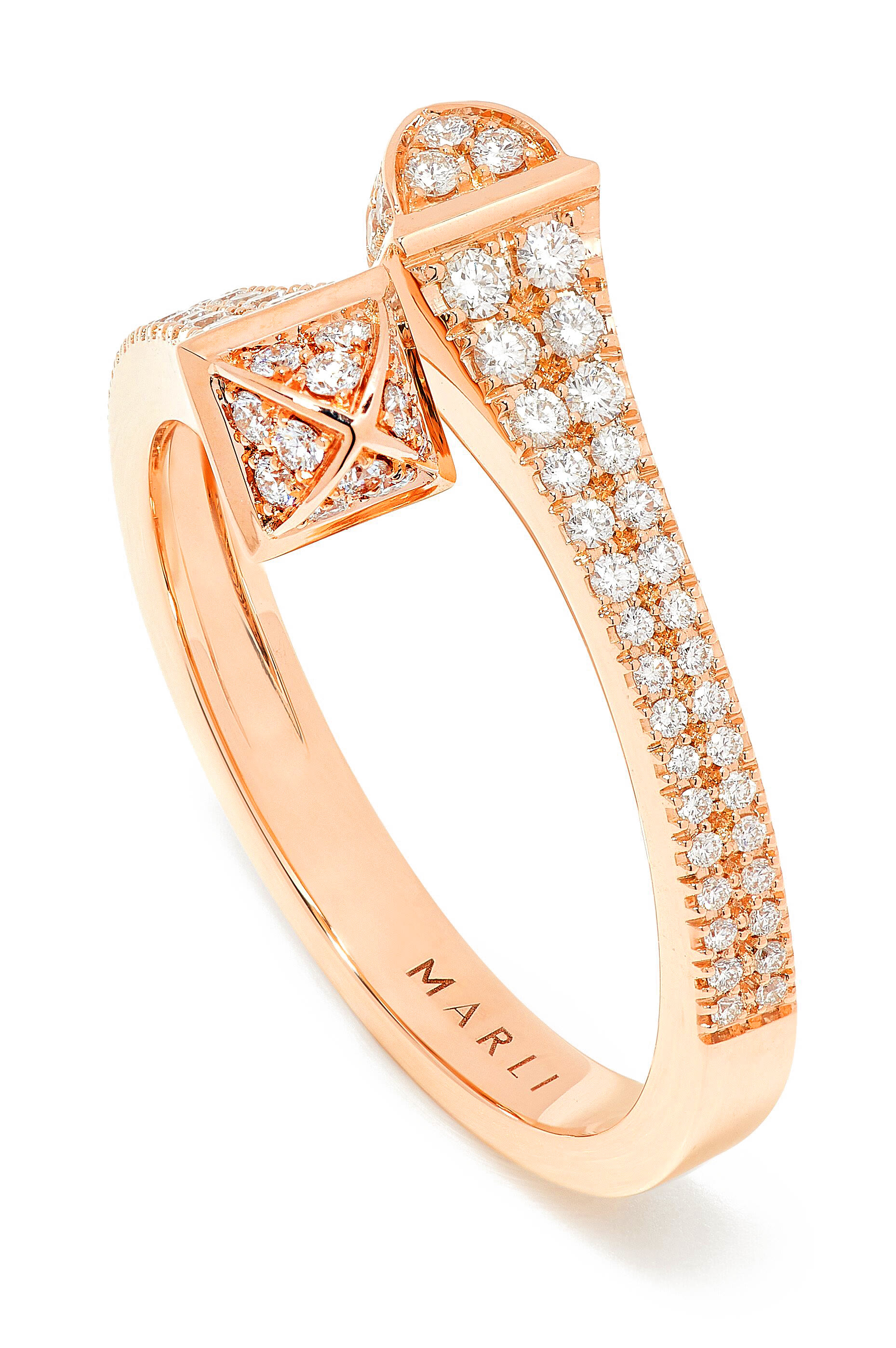 Cleo Ring, 18k Pink Gold  Diamonds