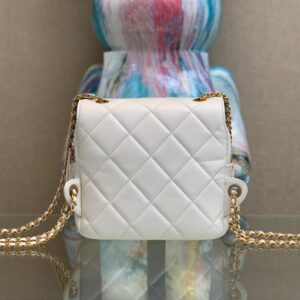 Balo Chanel Mini Replica 11 Cao Cap Mau Trang Sua 18x20x11 7.jpg