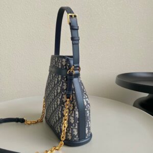 Balo Dior Cest Canvas Hoa Tiet Theu Sieu Cap Mau Den 24x10x24 7.jpg