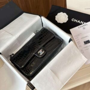 Tui Chanel Classic Crocodile Da Ca Sau Like Auth Cao Cap Mau Den 25cm 8 600x800 1.jpg