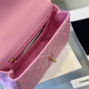 Tui Chanel Coco Mini Handle Bag Rep 11 Cao Cap Mau Hong 22x21cm 2.jpg